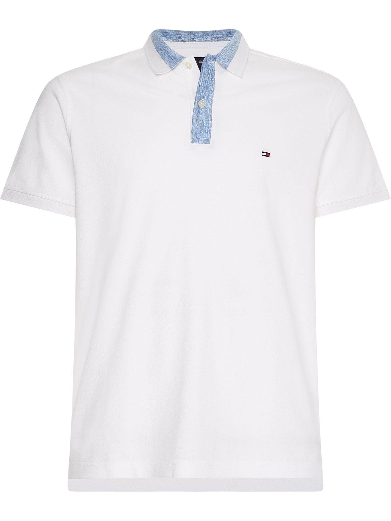 Polo Mouline Block Regular Fit Blanco Tommy Hilfiger-0