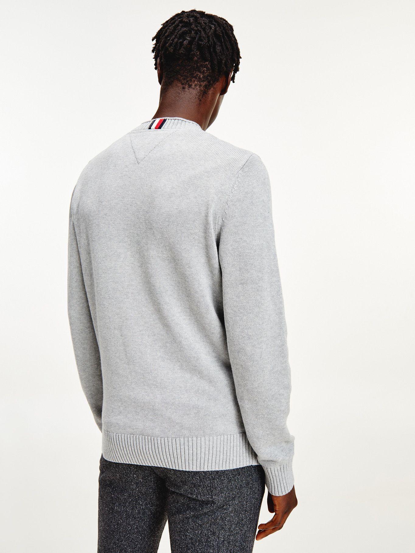 Sweater Chunky C-Neck Gris Tommy Hilfiger F2-1