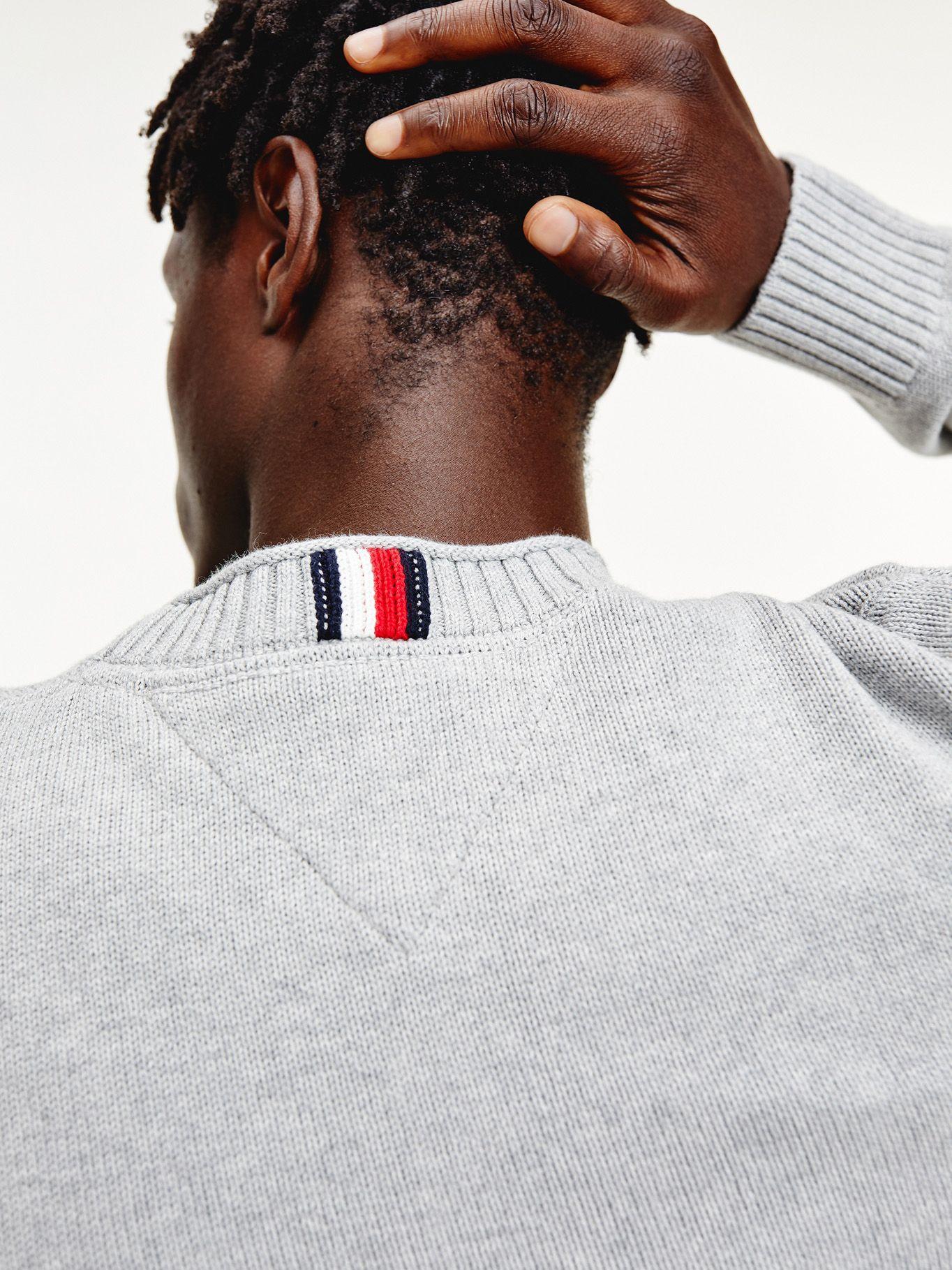 Sweater Chunky C-Neck Gris Tommy Hilfiger F2-2