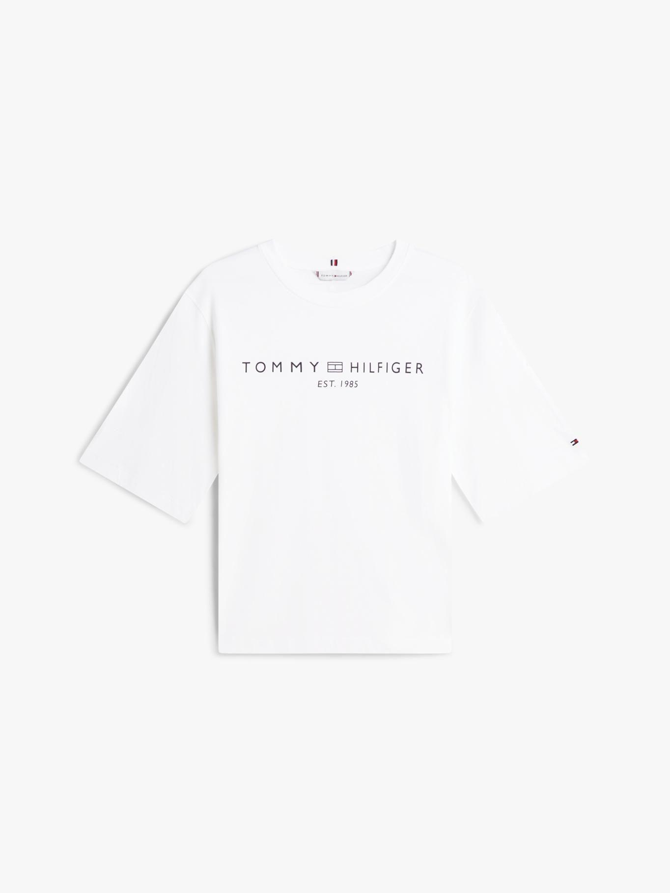 Polera Logo Gráfico Relaxed Fit Tommy Hilfiger Blanco-4