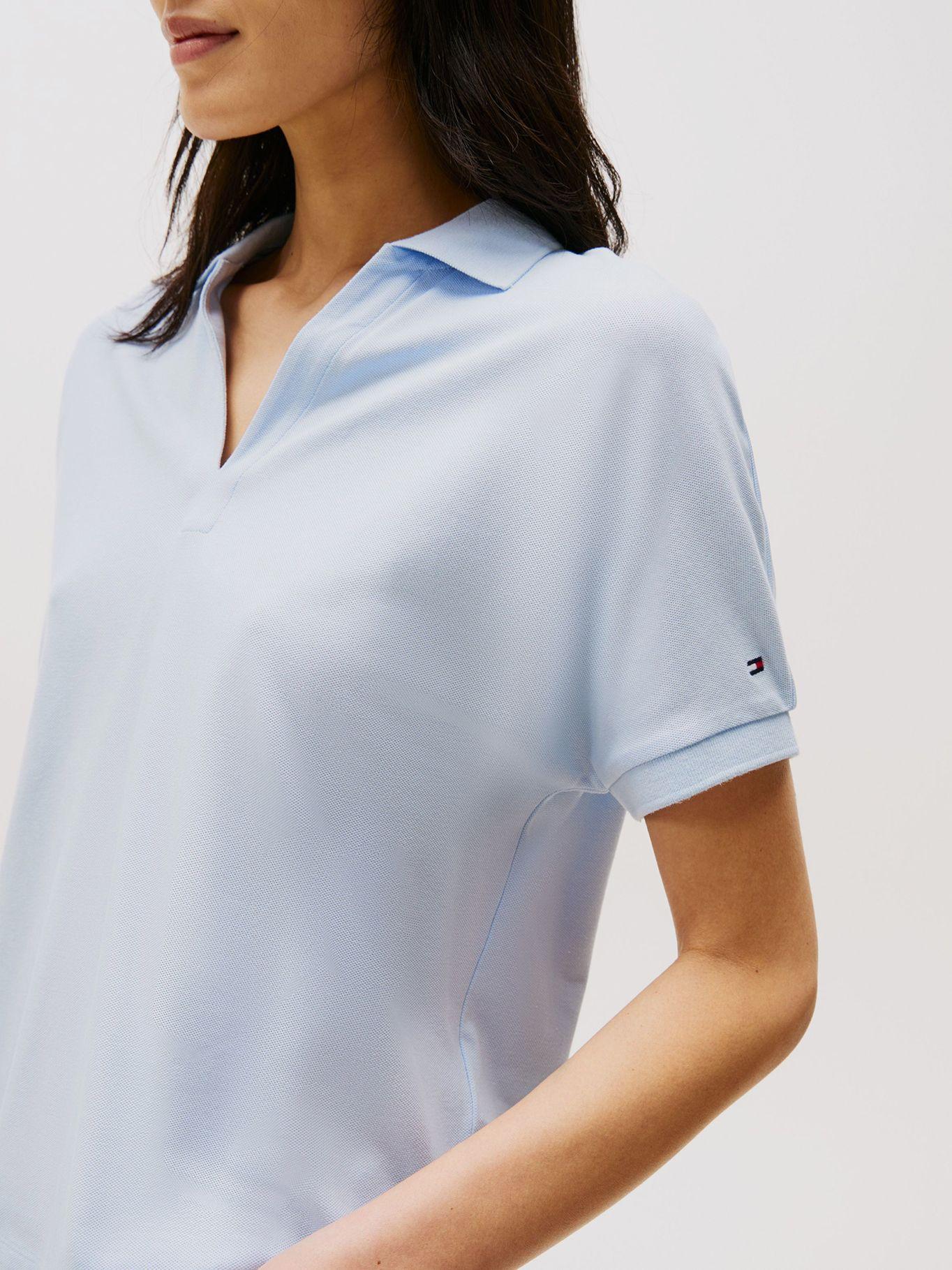 Polo Relaxed Solid Con Logo Celeste Tommy Hilfiger-3