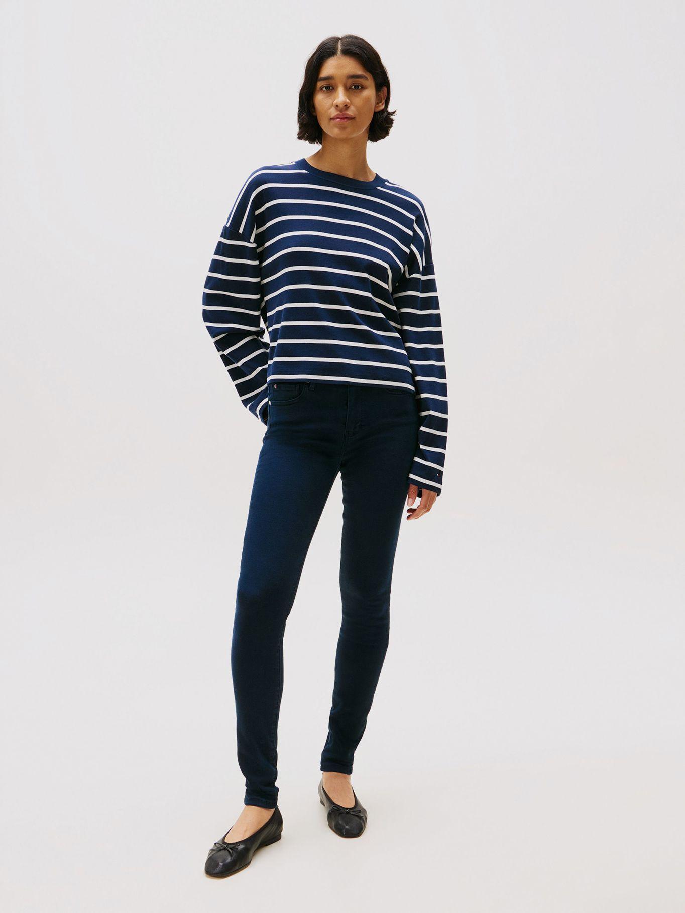 Jeans Como Skinny De Talle Medio Azul Tommy Hilfiger-0