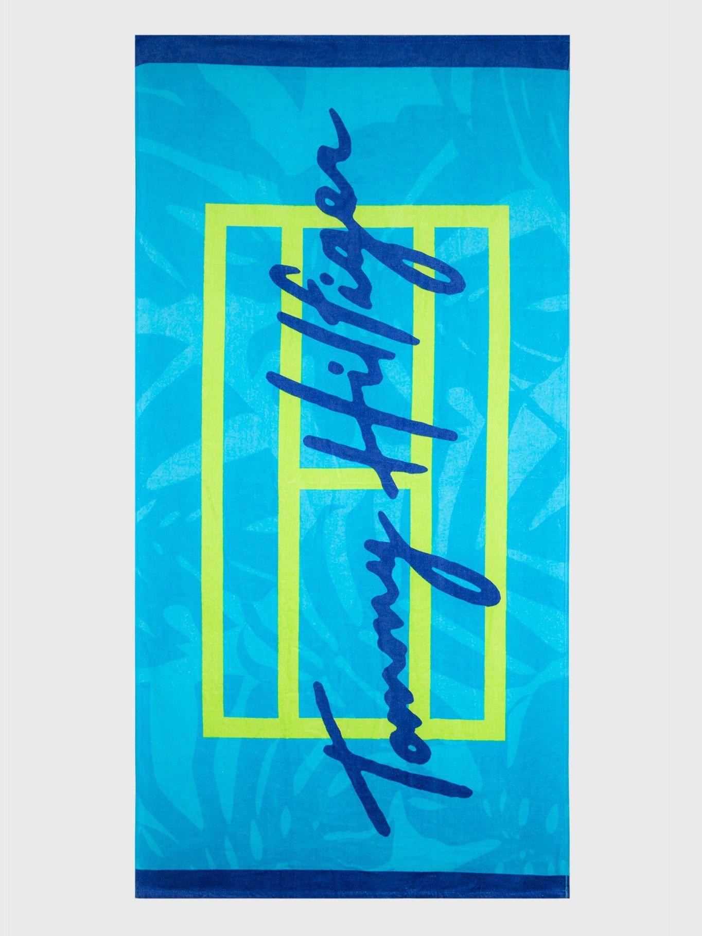 Toalla Playa Signature Azul Tommy Hilfiger MY2-0