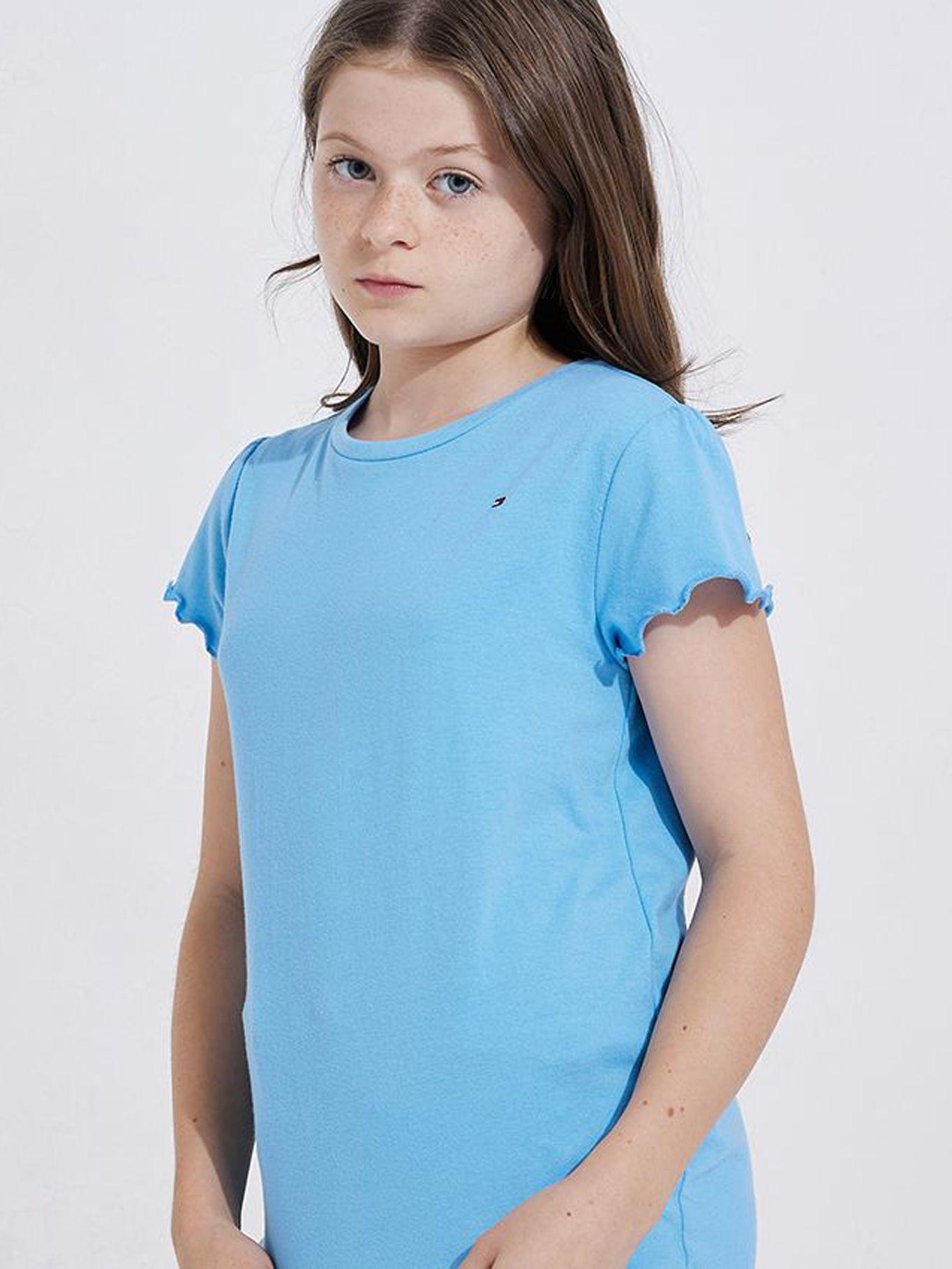 Polera Essential Con Vuelos Celeste Tommy Hilfiger-2