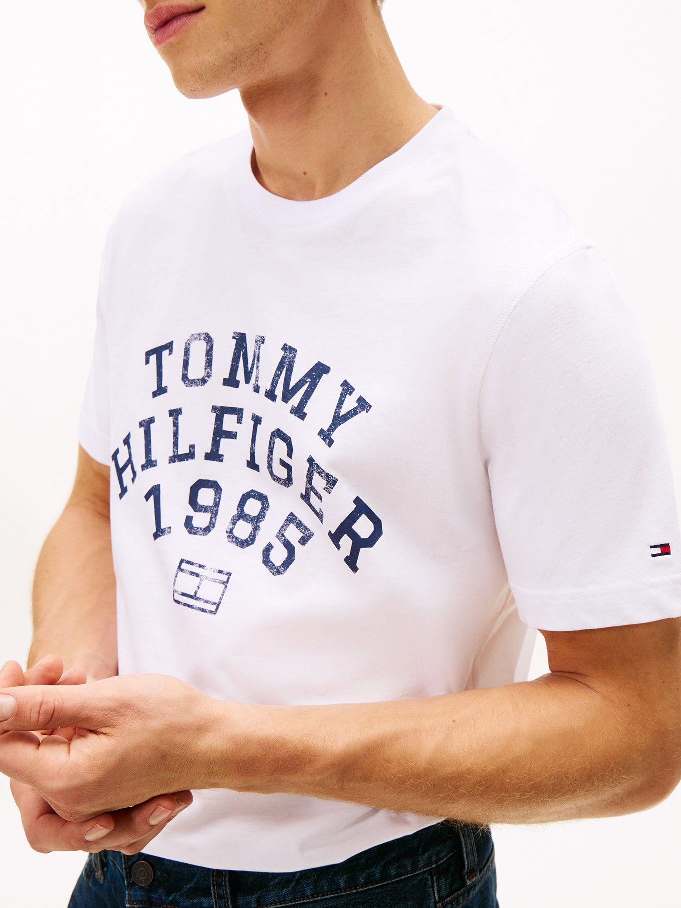 Polera Gráfico Logo Regular Fit Tommy Hilfiger Blanco-3