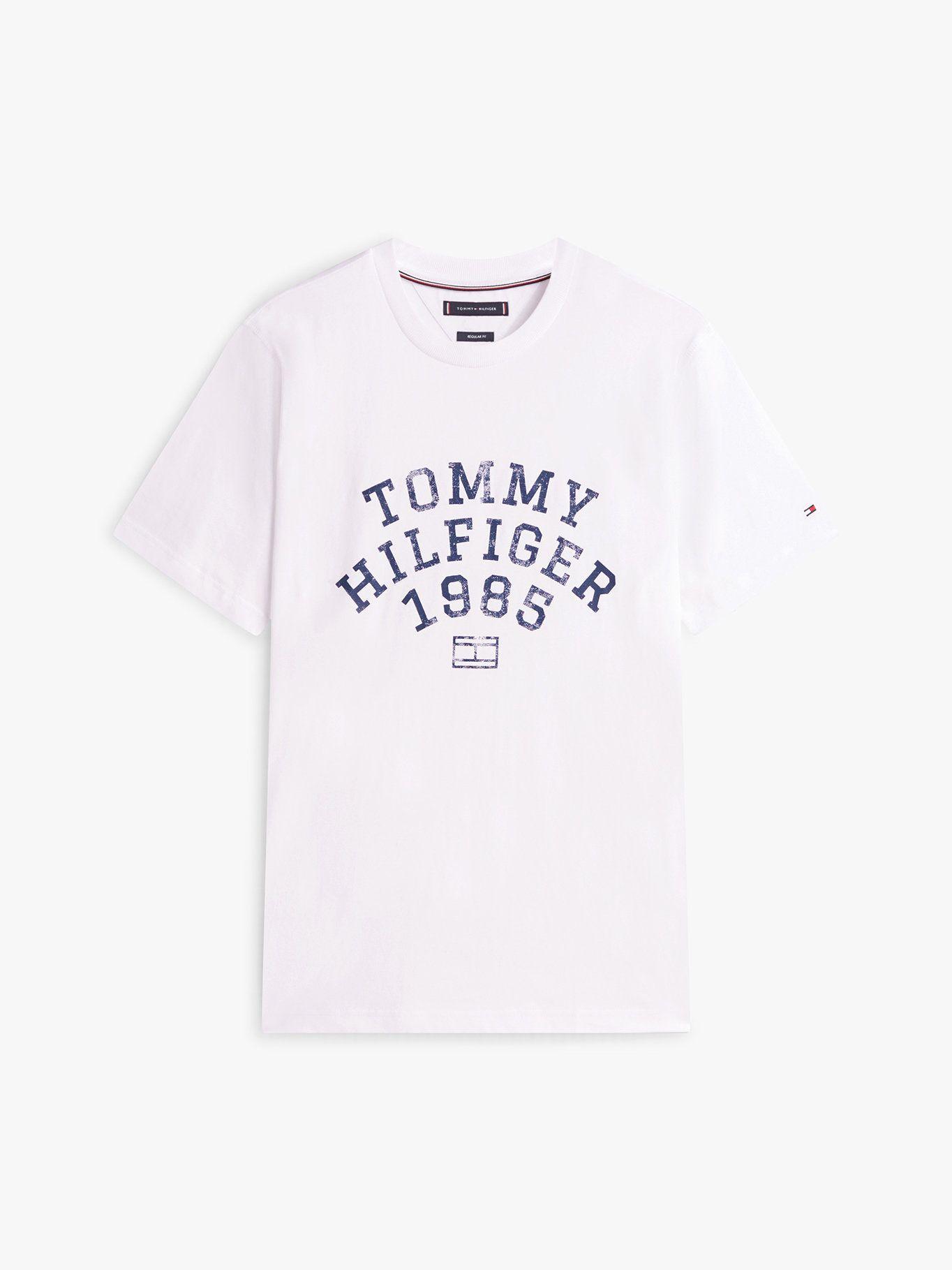 Polera Gráfico Logo Regular Fit Tommy Hilfiger Blanco-4