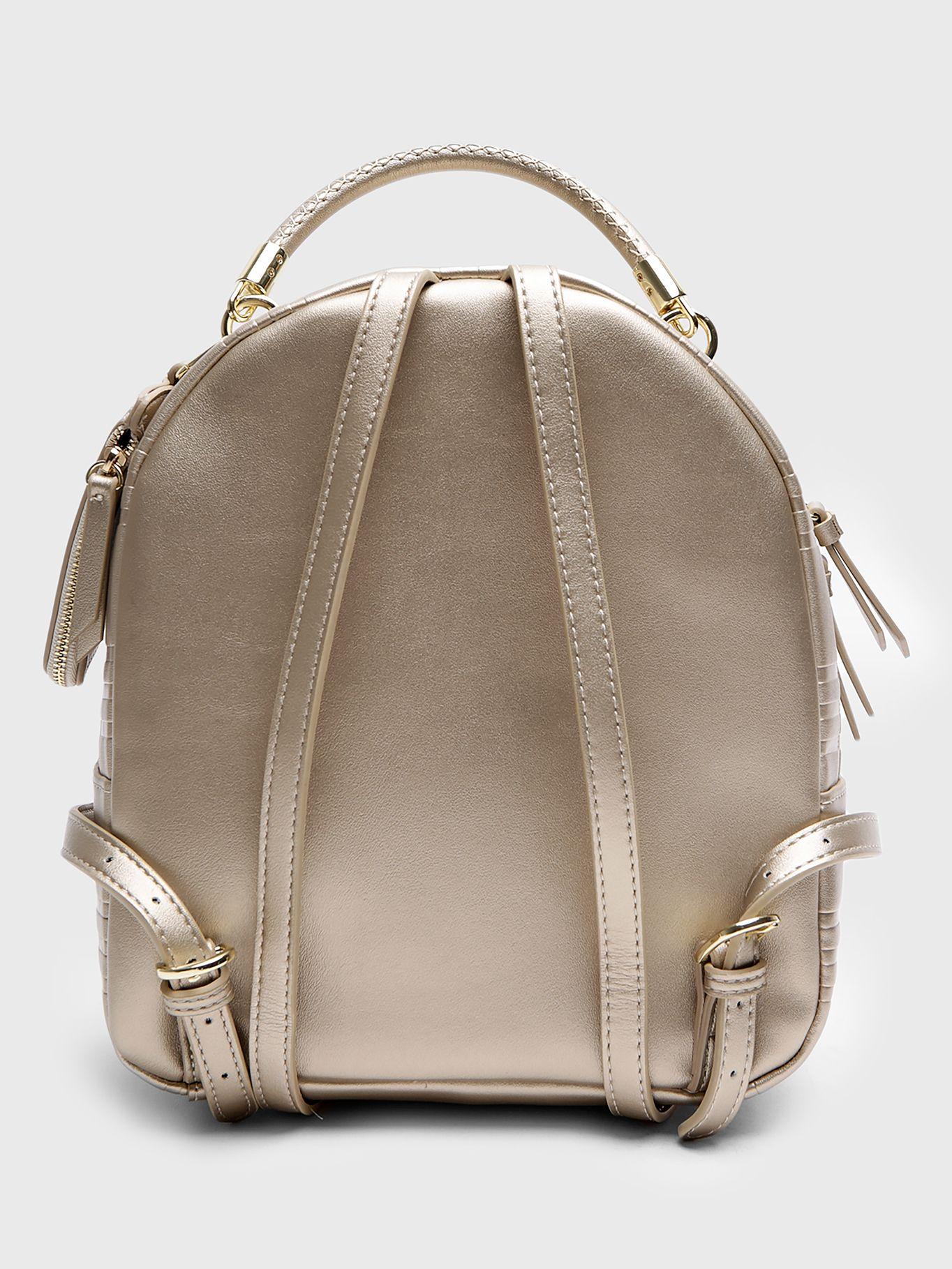 Mochila Mini Established Tartán Dorado Tommy Hilfiger-5