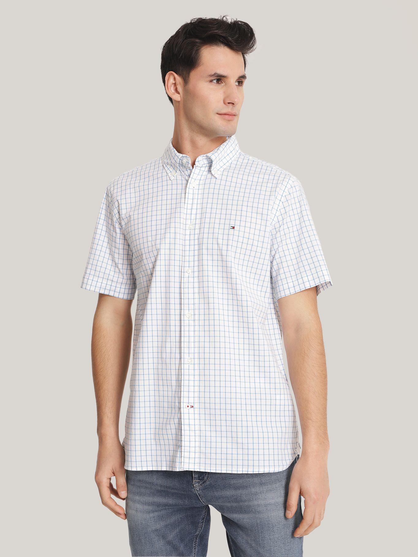Camisa Hombre Flex Window Celeste Tommy Hilfiger-0