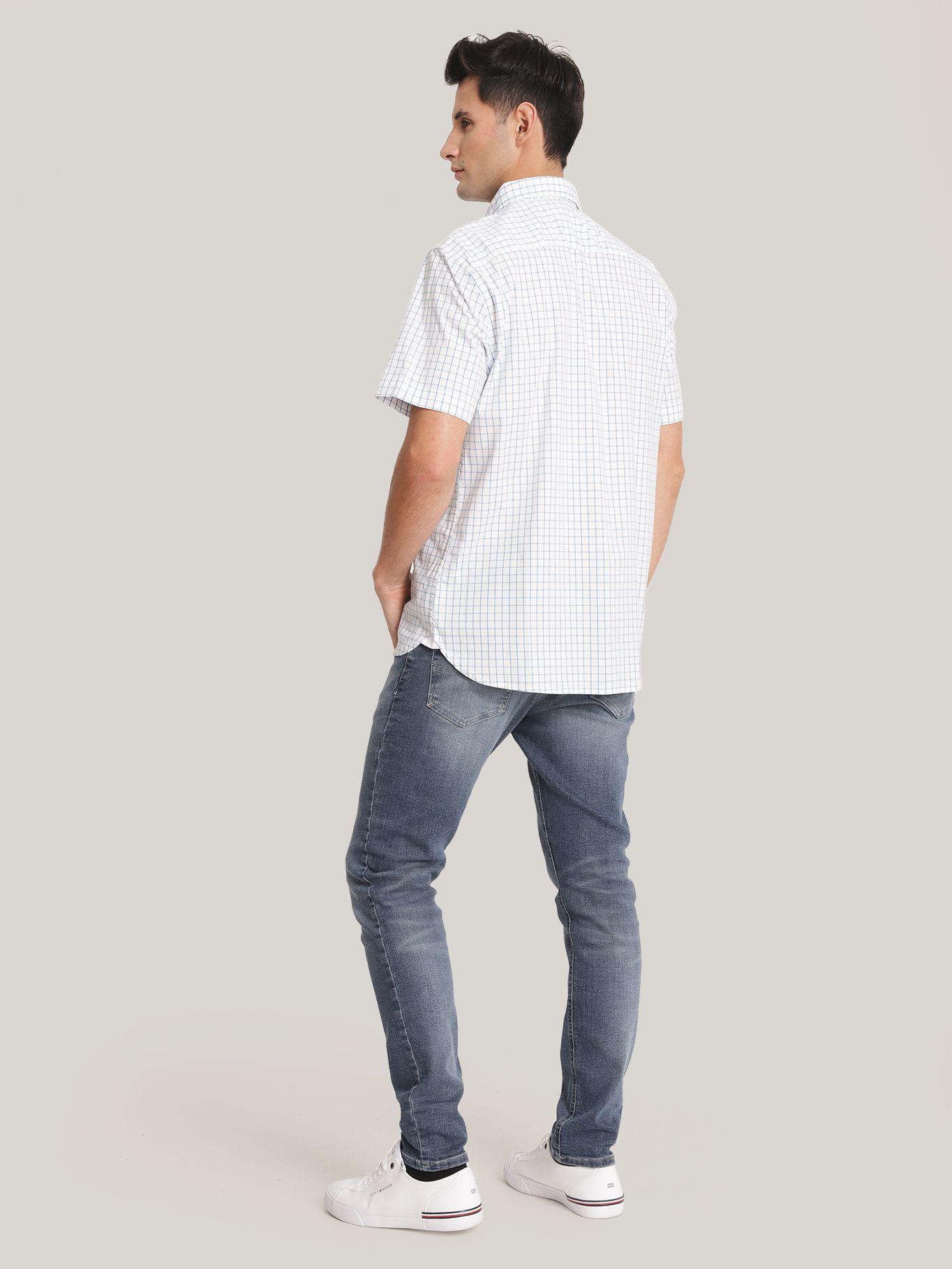 Camisa Hombre Flex Window Celeste Tommy Hilfiger-2