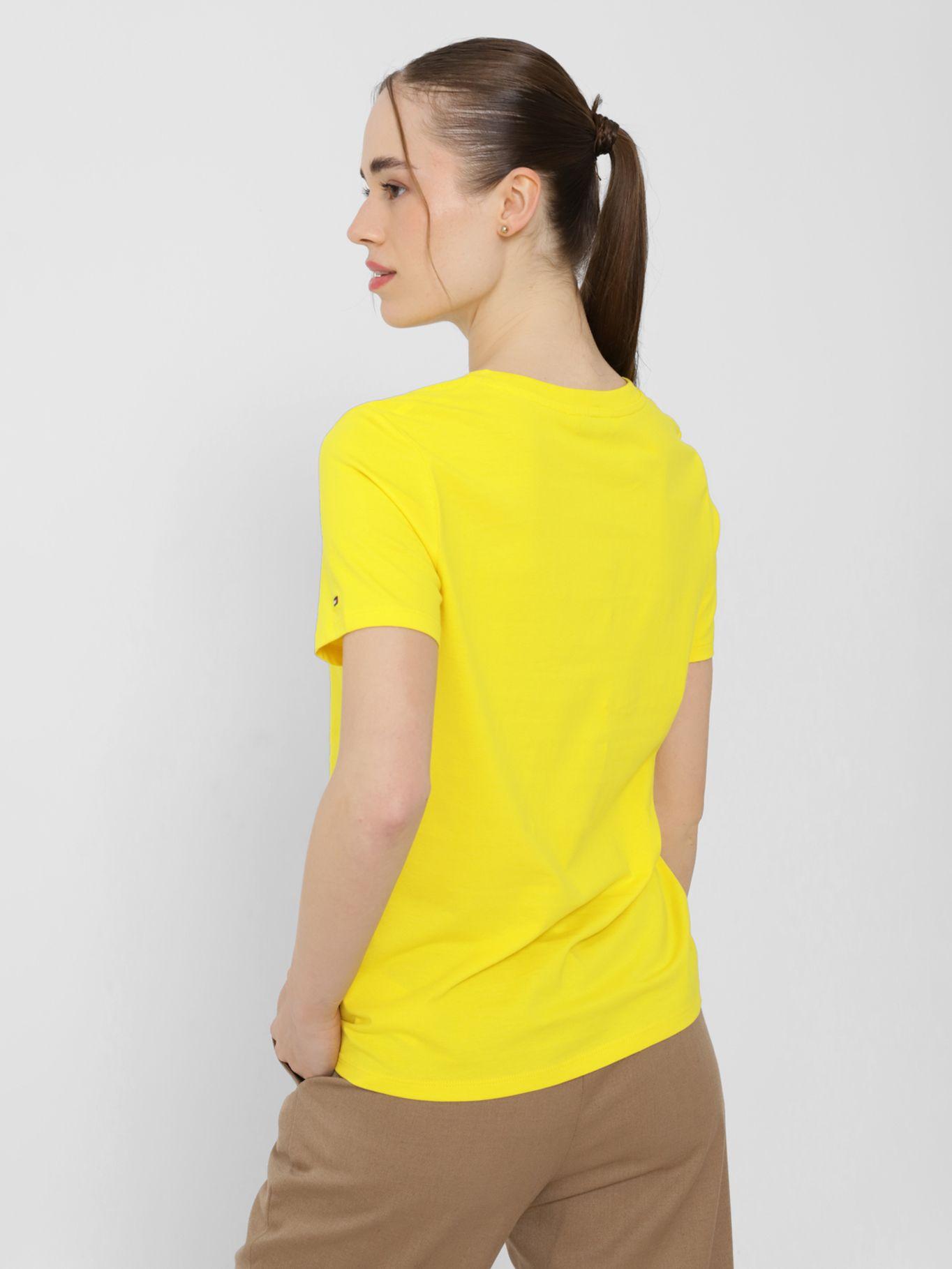 Polera Con Logo Lateral Amarillo Tommy Hilfiger-1