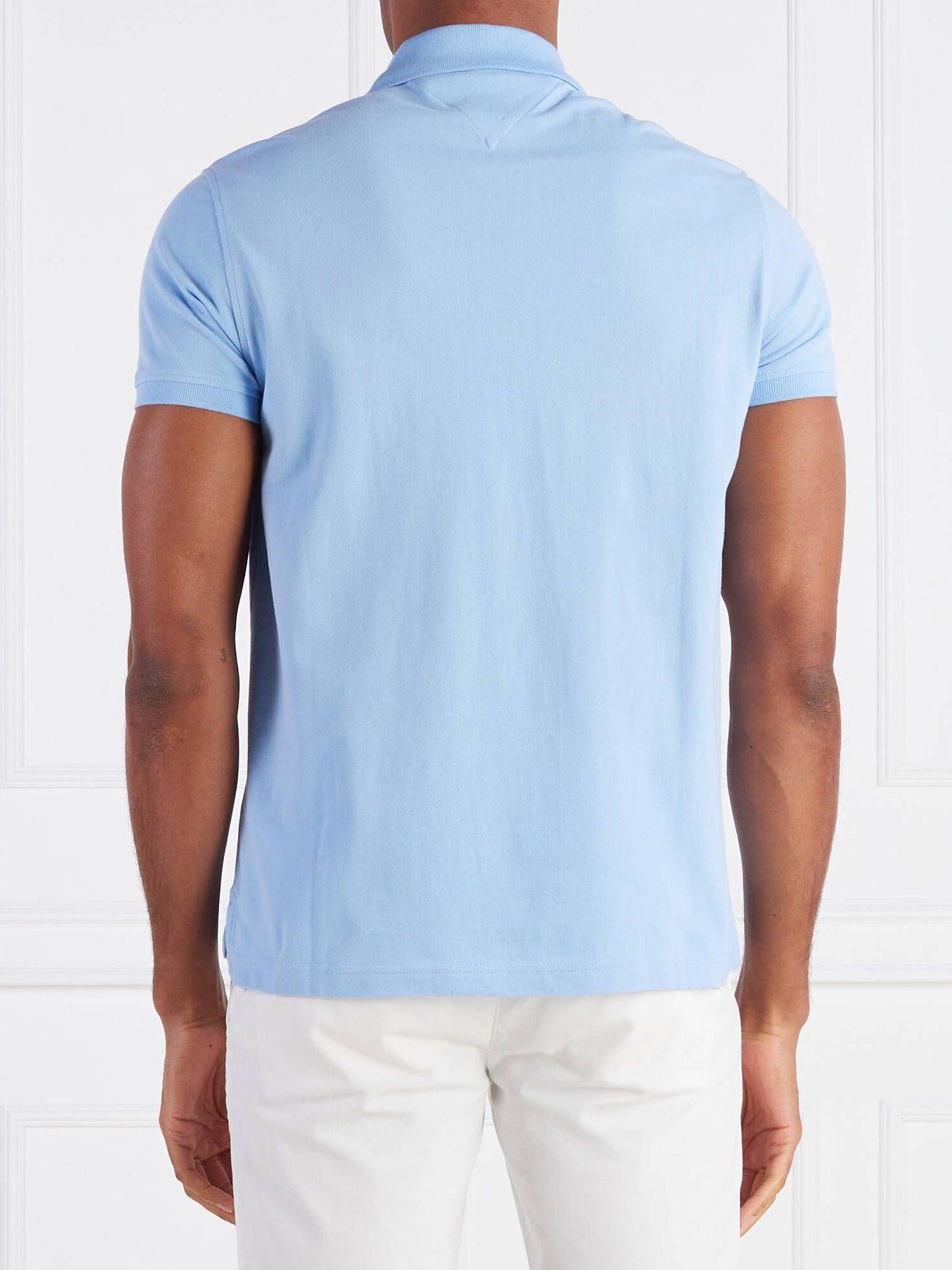 Polo Contras Placket Regular Fit Celeste Tommy Hilfiger-2