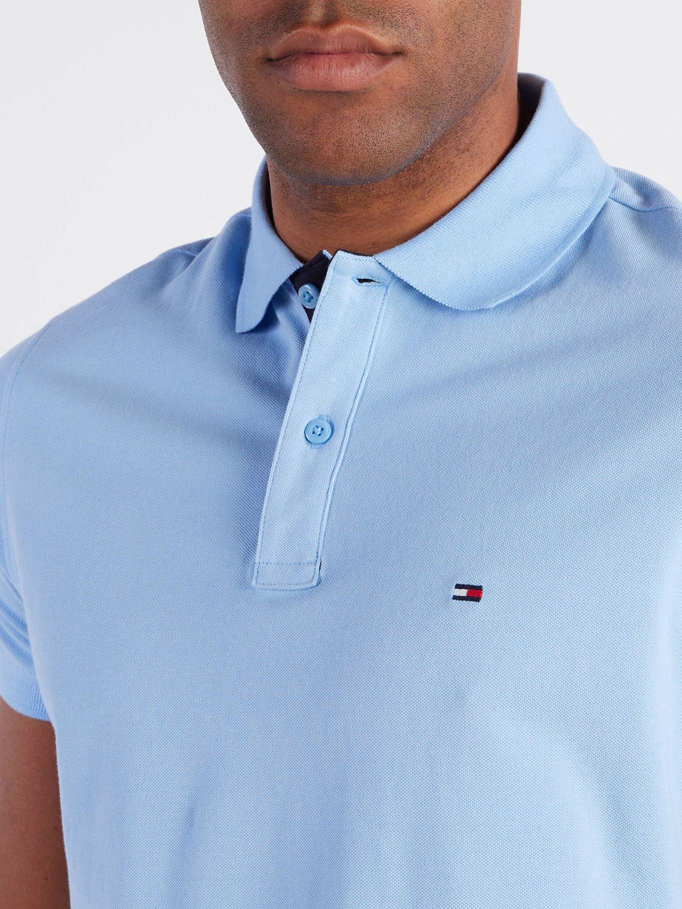 Polo Contras Placket Regular Fit Celeste Tommy Hilfiger-3