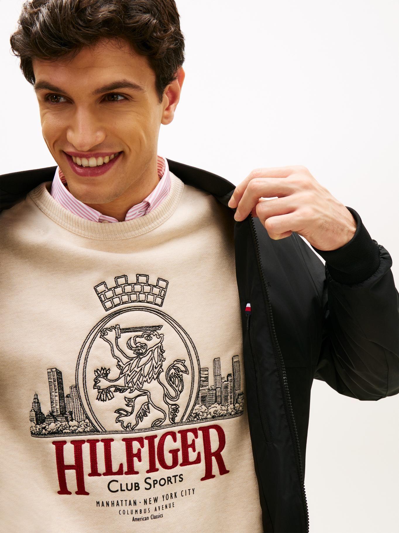 Chaqueta Bomber Con Logo-3
