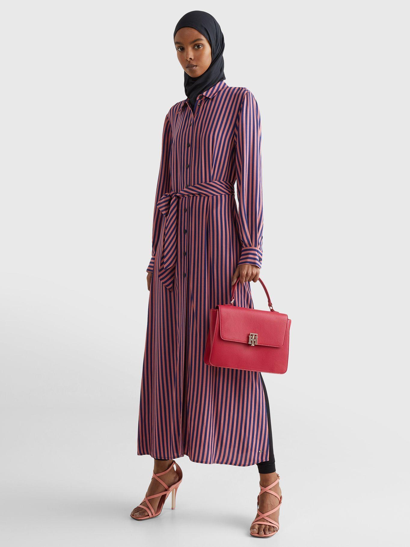Cartera Satchel Monogram Rosado Tommy Hilfiger-4
