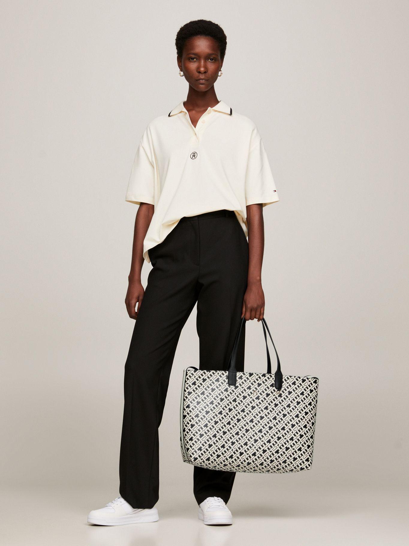 Tote Iconic Monogram Negro Tommy Hilfiger-1