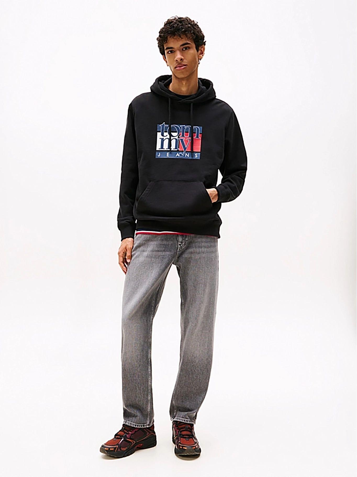 Polerón Hoodie Con Logo Negro Tommy Jeans-2