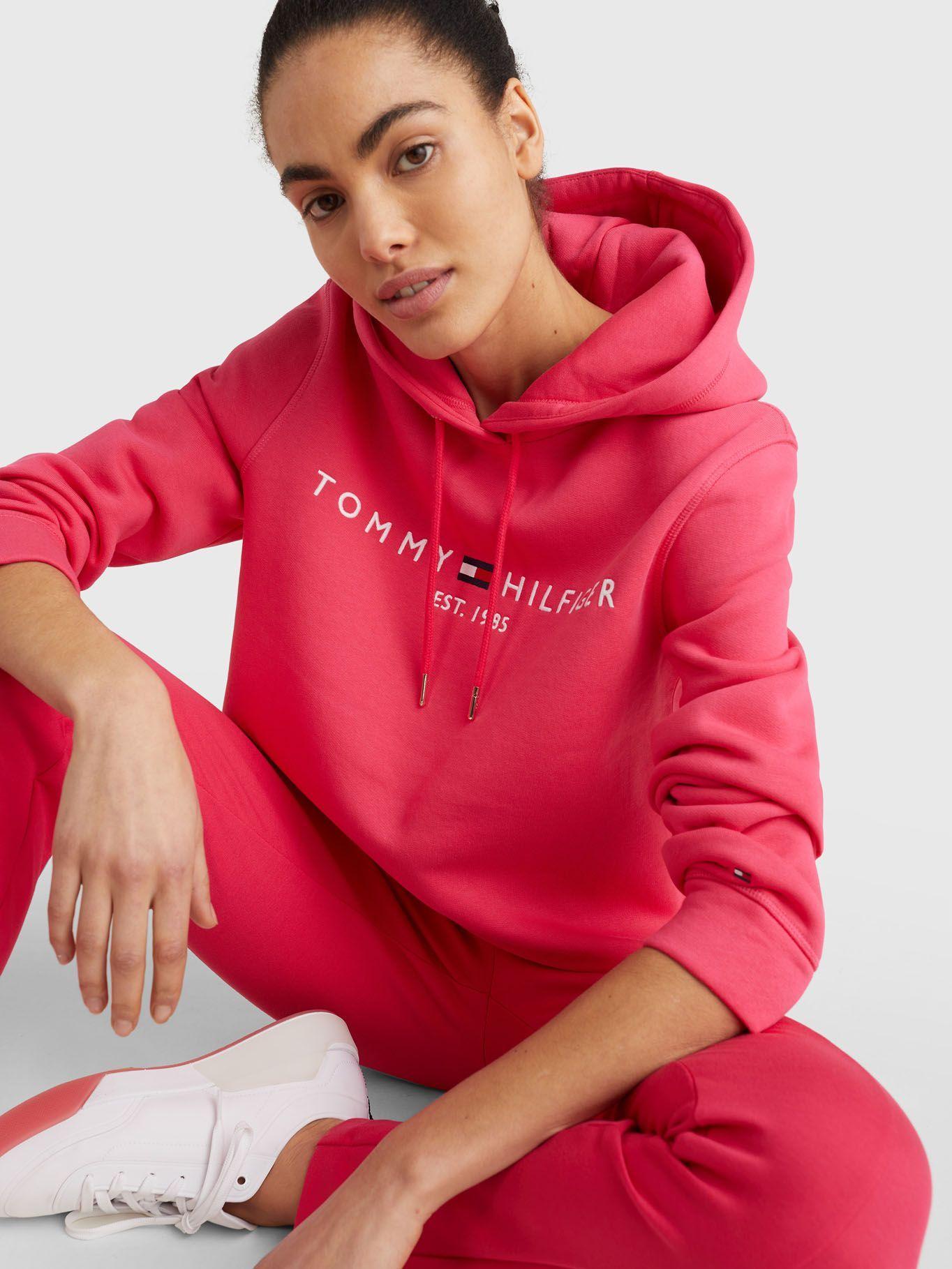 Polerón Essential Hoodie Rosado Tommy Hilfiger JL2-2