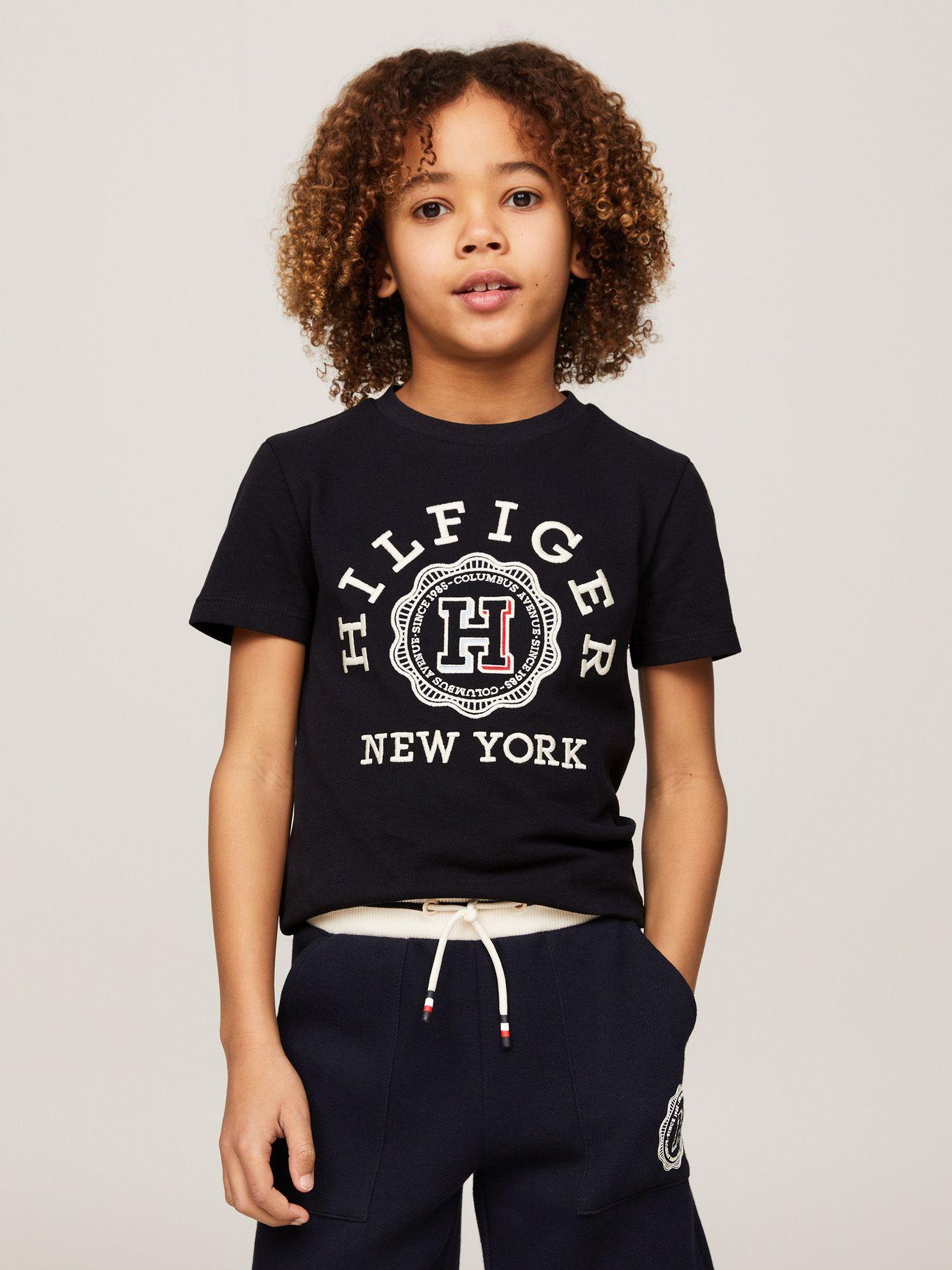 Polera Con Escudo Archive Azul Tommy Hilfiger-0
