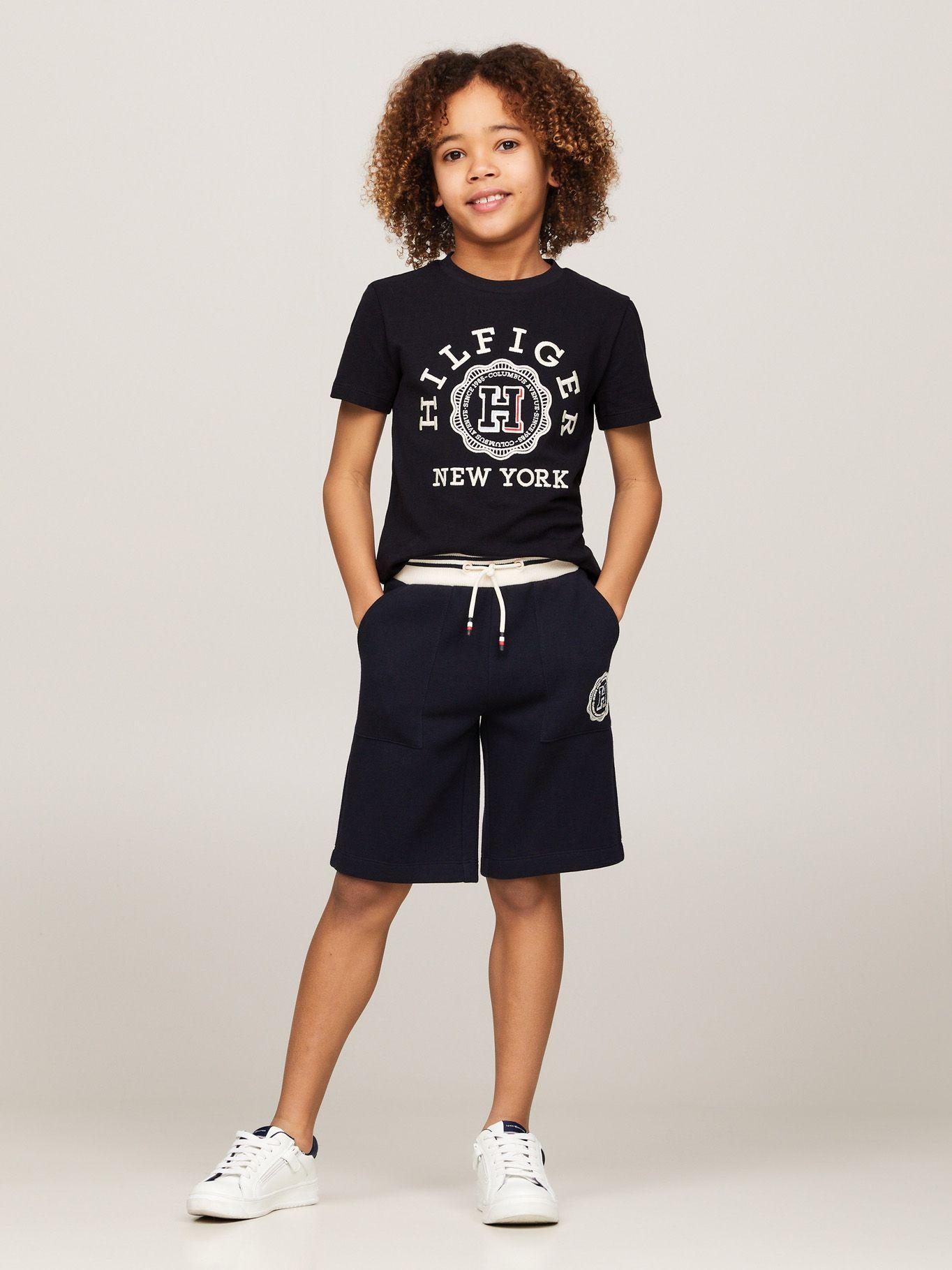 Polera Con Escudo Archive Azul Tommy Hilfiger-1
