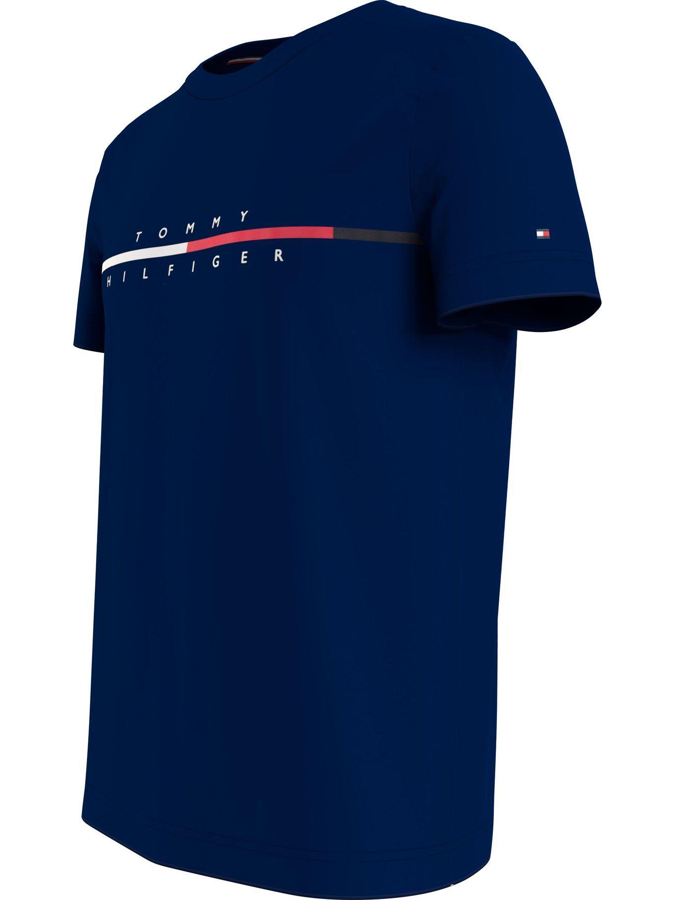 Polera Signature Azul Tommy Hilfiger F2-2