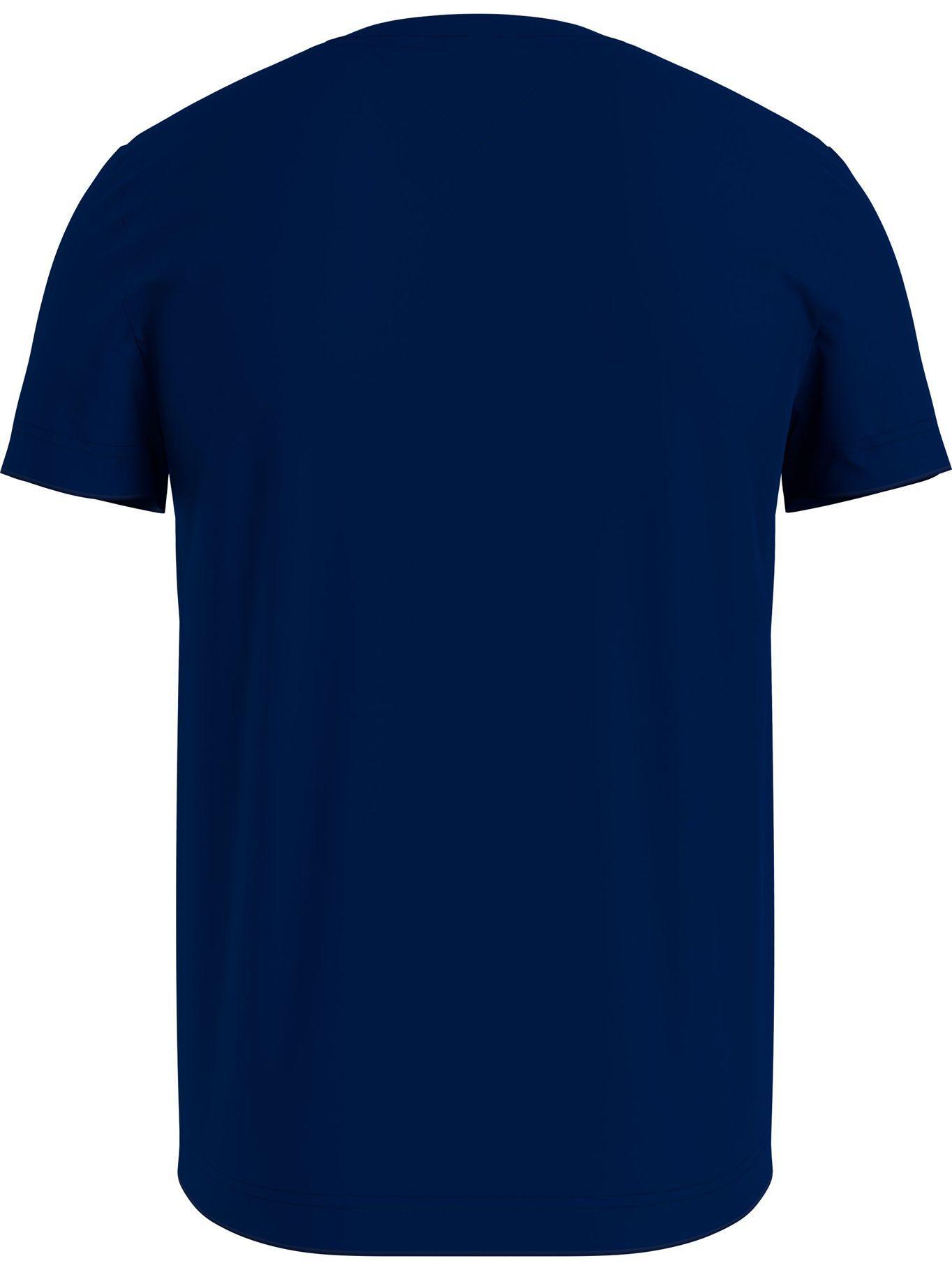 Polera Signature Azul Tommy Hilfiger F2-1