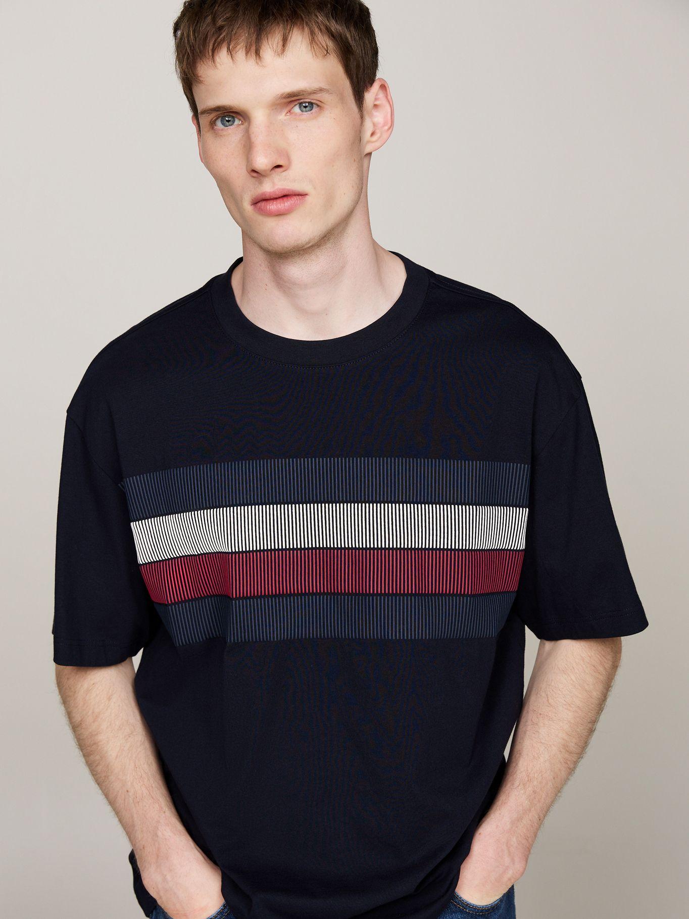 Polera Shadow Global Stripe Azul Tommy Hilfiger-3