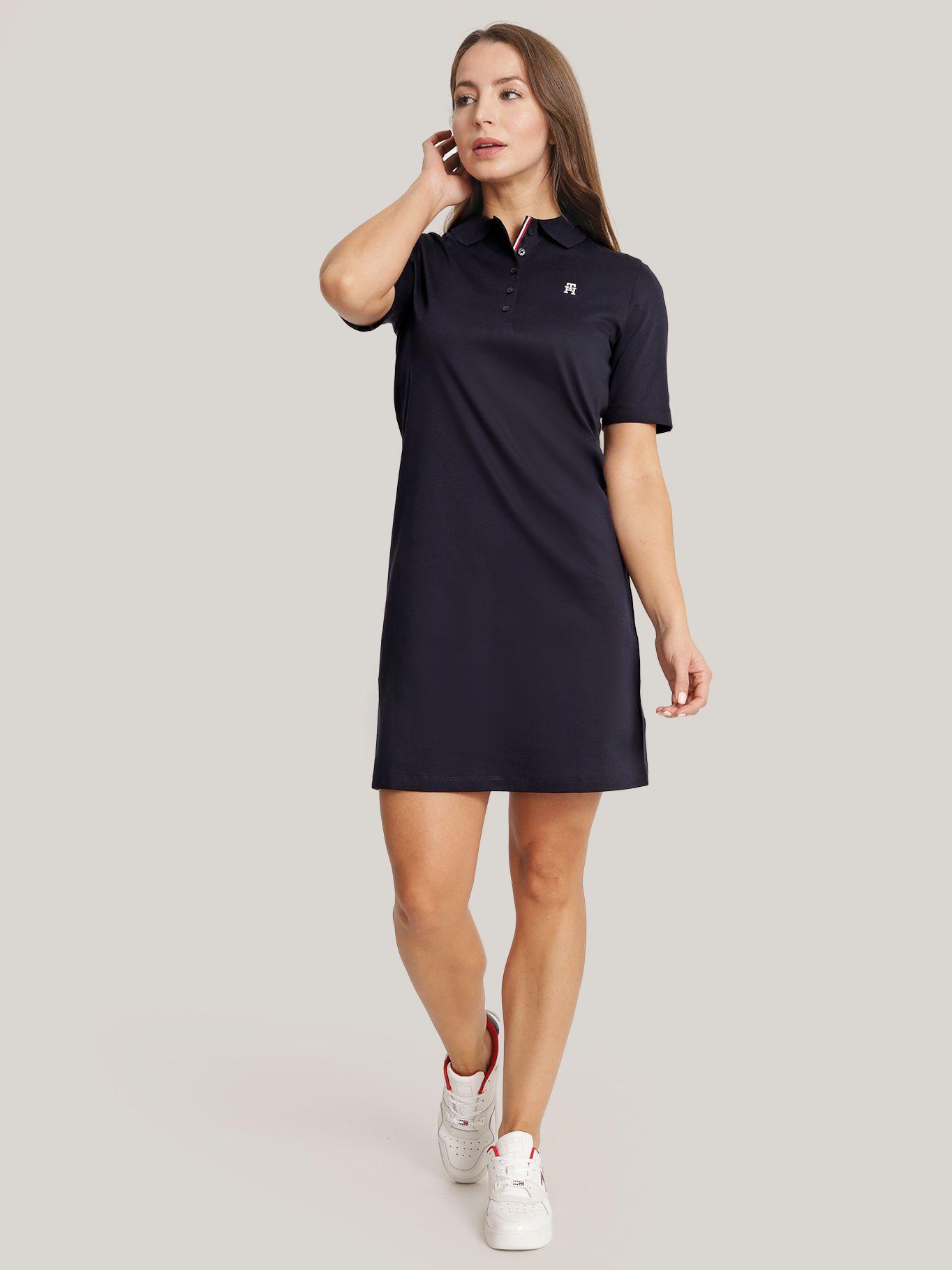 Vestido Polo Con Logo Monogram Azul Tommy Hilfiger-1