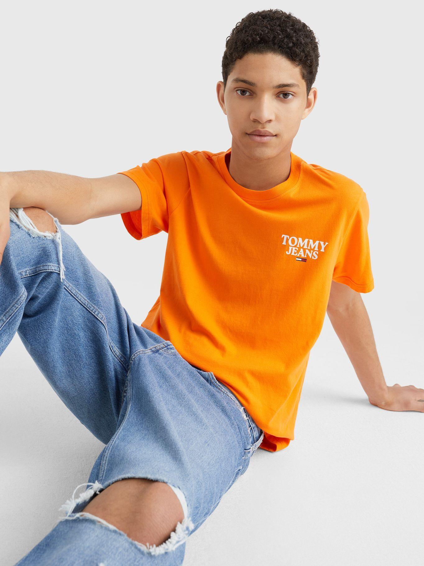 Polera Chest Entry Logo Naranjo Tommy Hilfiger-2