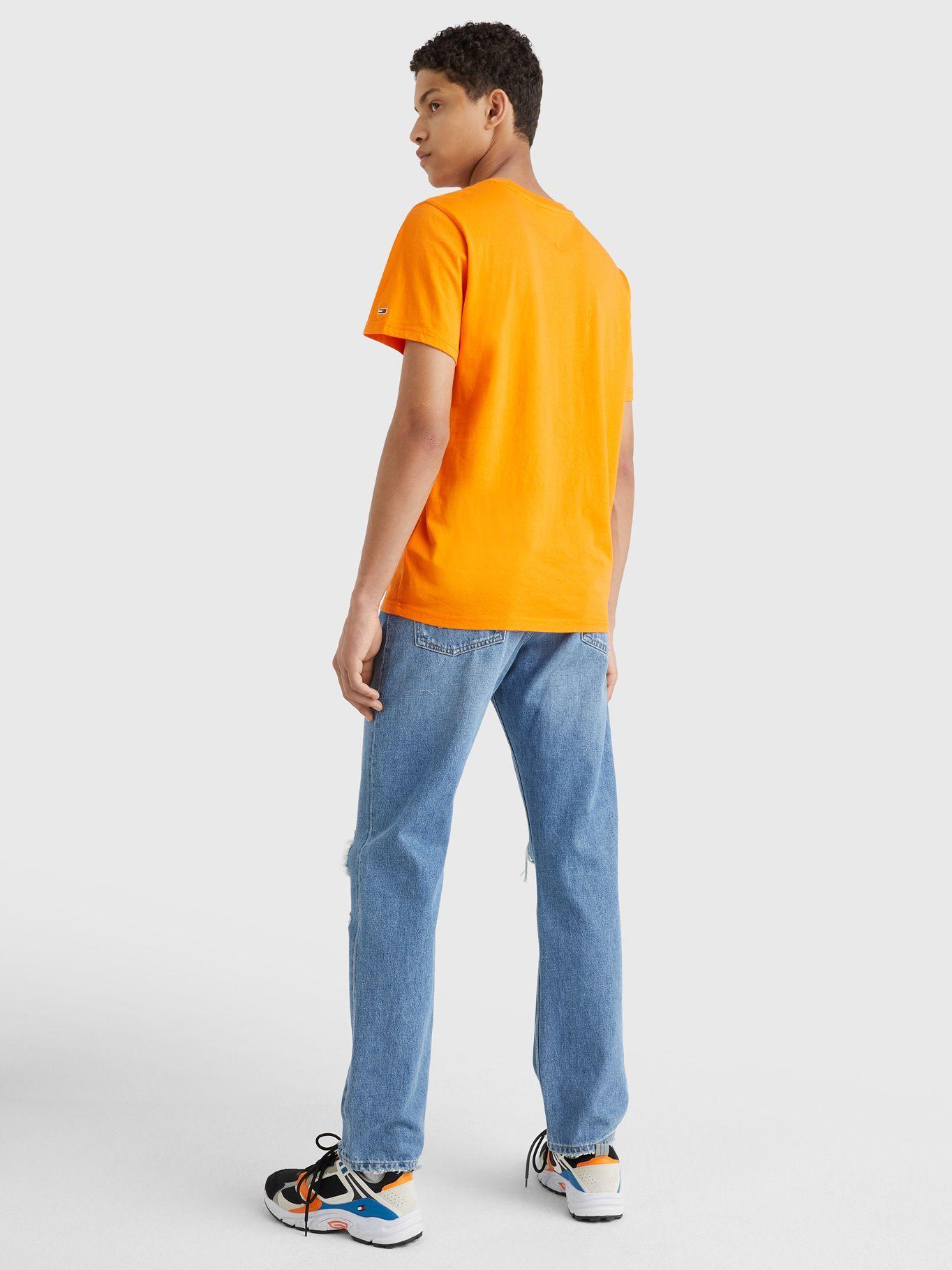 Polera Chest Entry Logo Naranjo Tommy Hilfiger-1