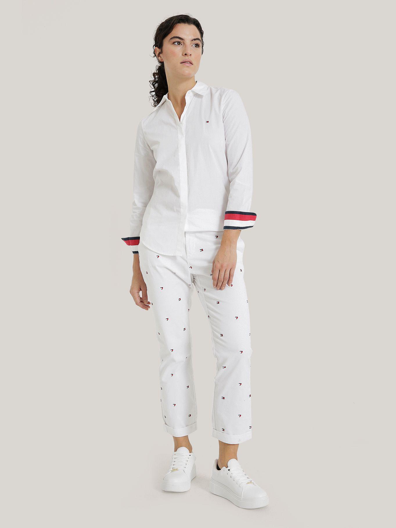 CAMISA DE RAYAS RELAXED BLANCO TOMMY HILFIGER-1