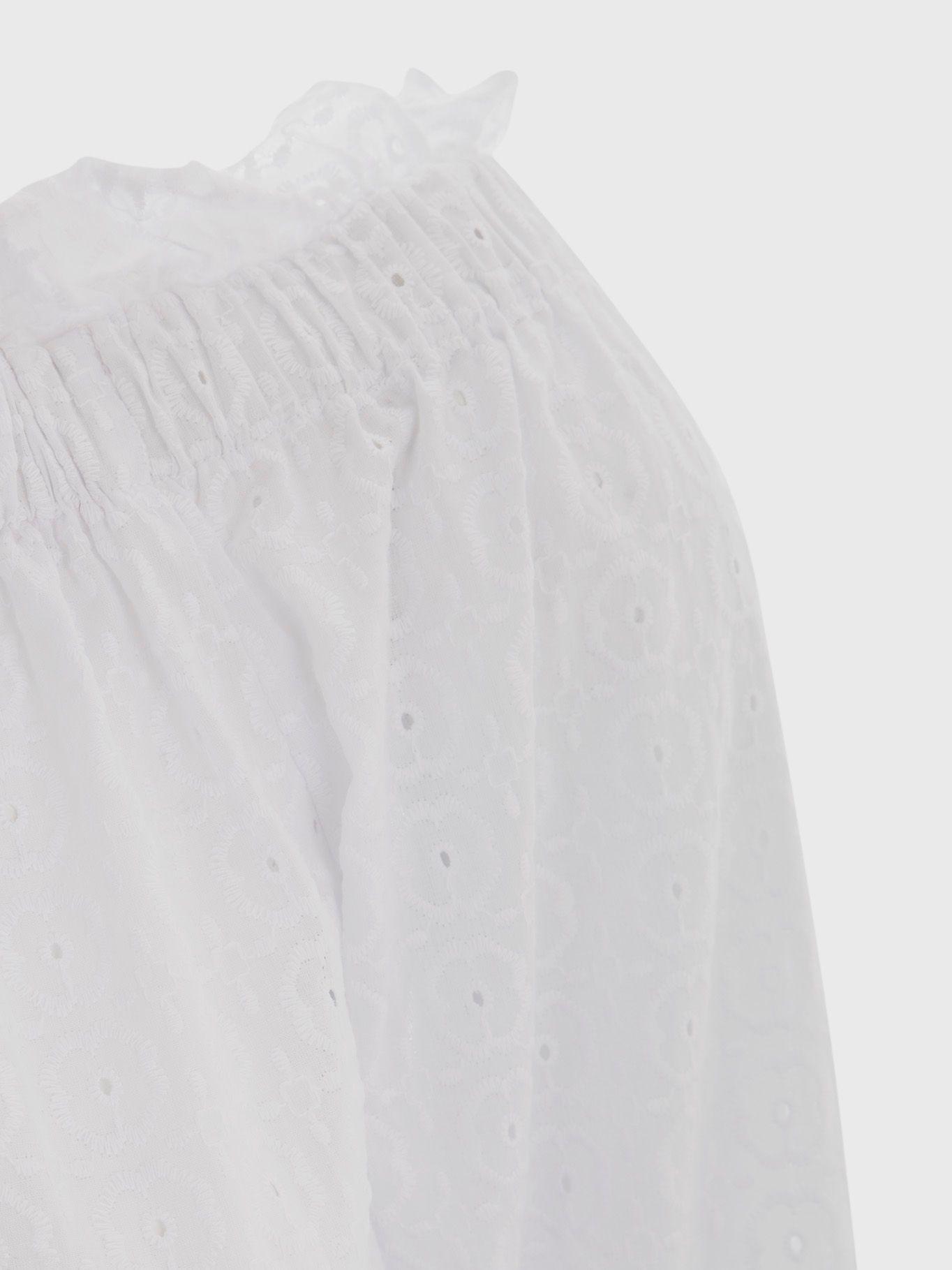 Blusa Con Vuelos Corporate Blanco Tommy Hilfiger-3