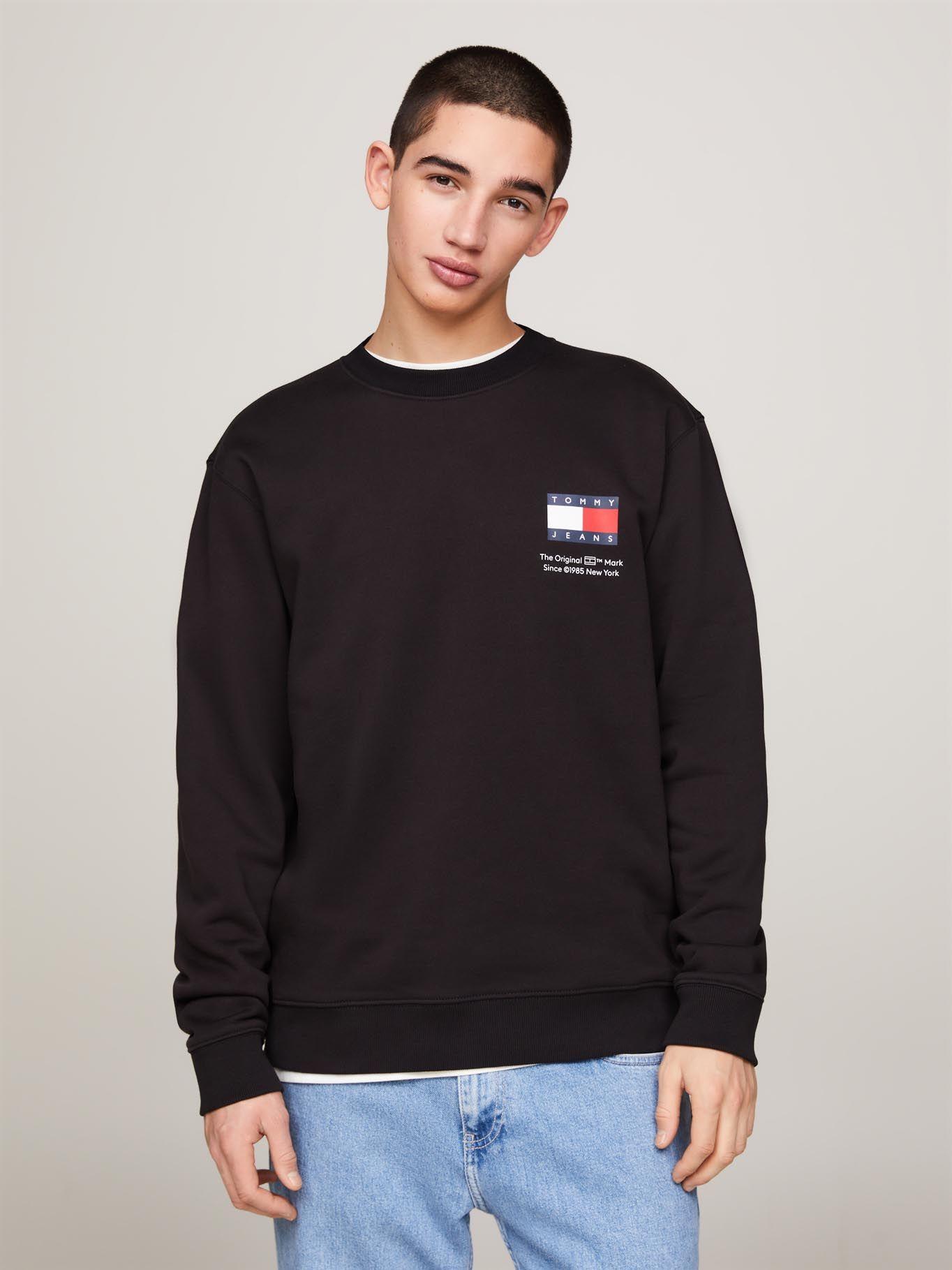 Polerón Essential Con Logo Negro Tommy Jeans-0
