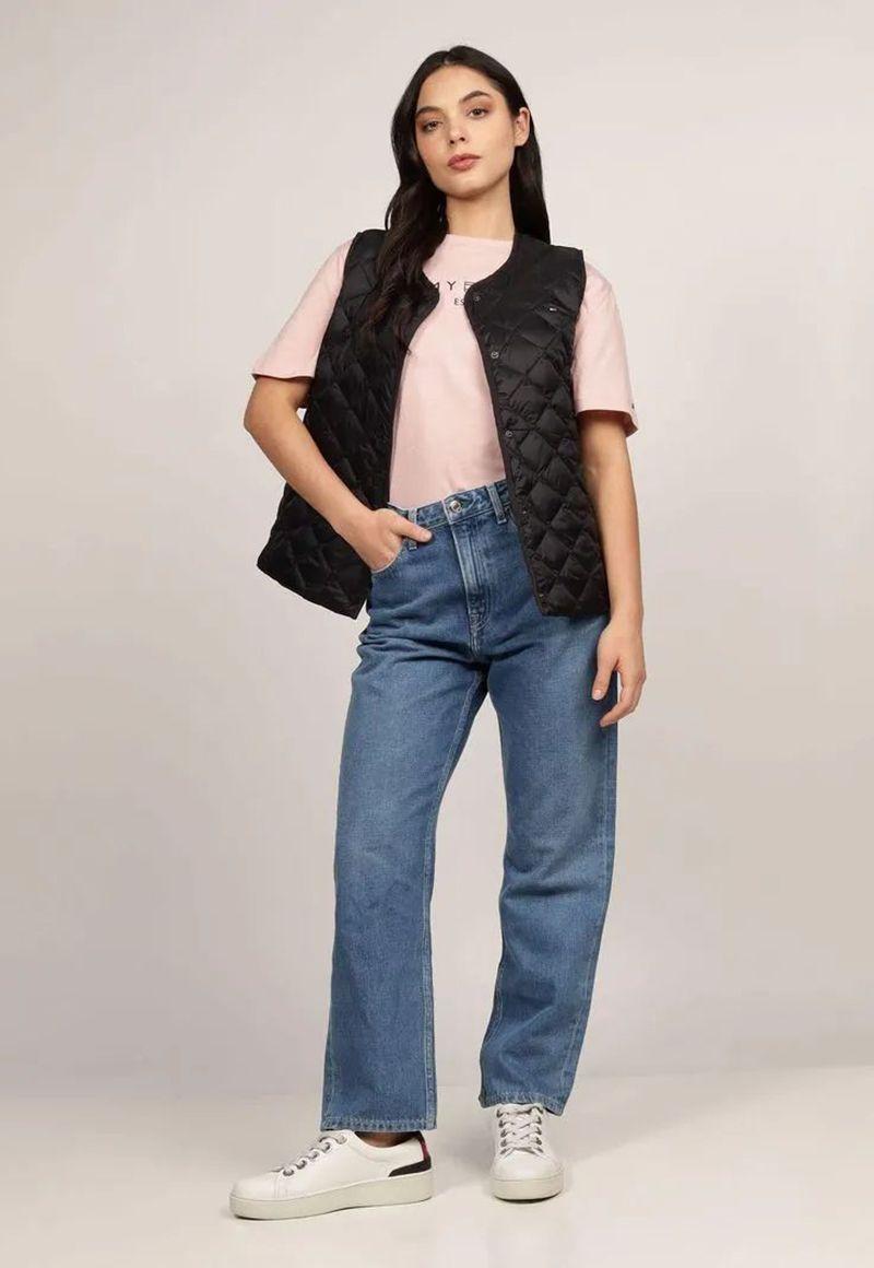 Chaqueta Acolchada Relleno Plumón Negro Tommy Hilfiger-1