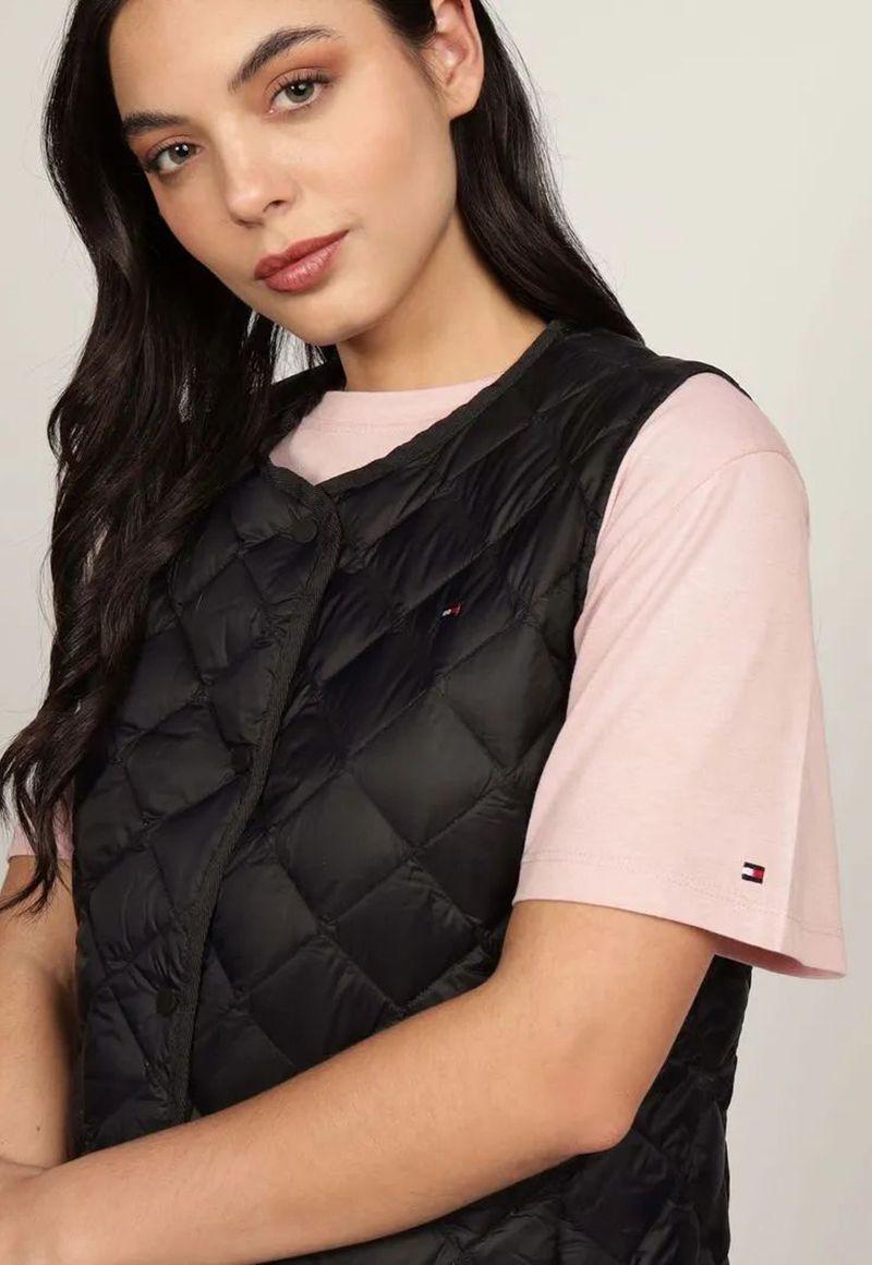 Chaqueta Acolchada Relleno Plumón Negro Tommy Hilfiger-3