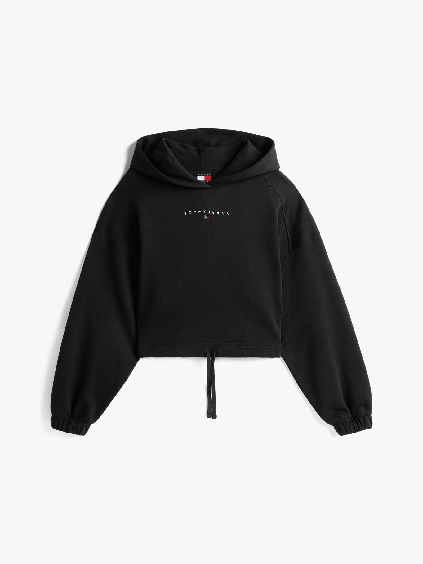 Polerón Hoodie Cropped Negro Tommy Jeans-4