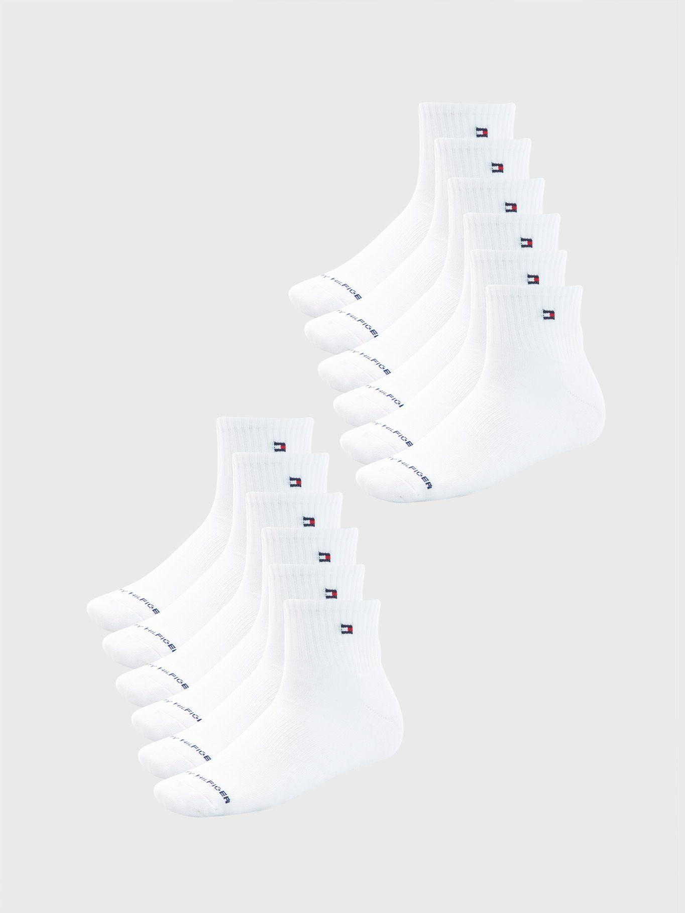 Pack De 6 Par Sport  Calcetines Blanco Tommy Hilfiger-2