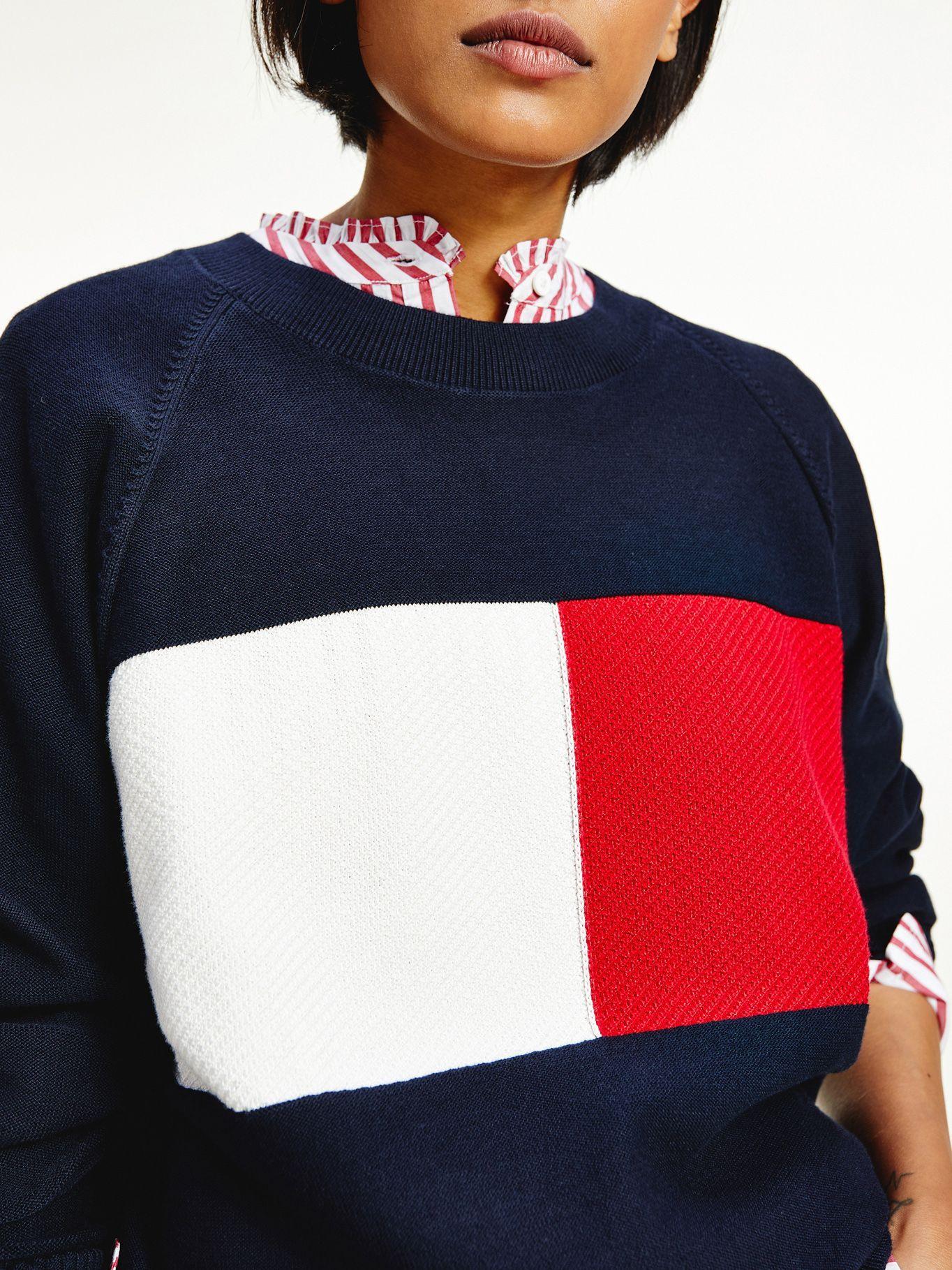 Sweater Logo Flag Azul Tommy Hilfiger A2-2