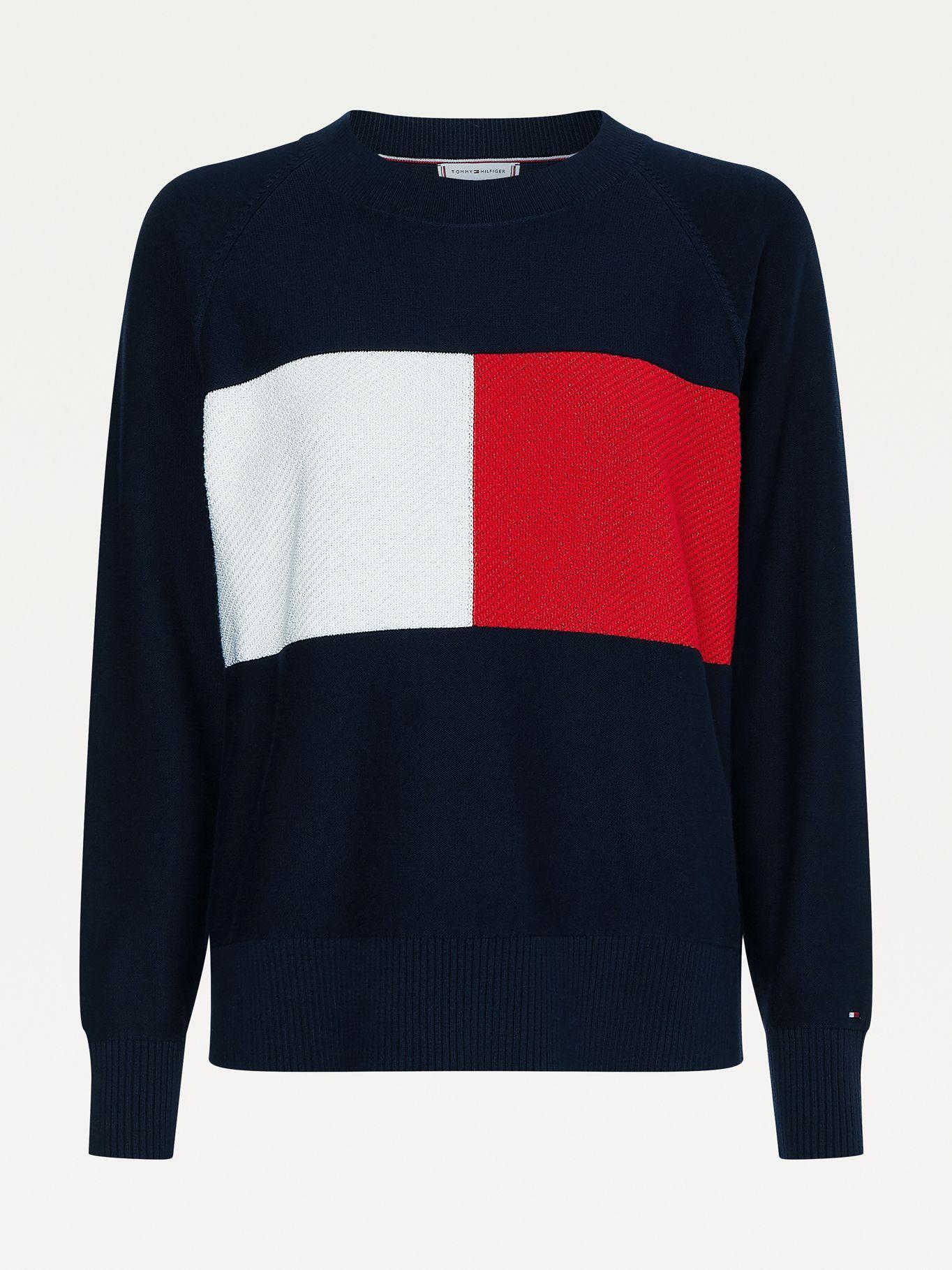 Sweater Logo Flag Azul Tommy Hilfiger A2-3