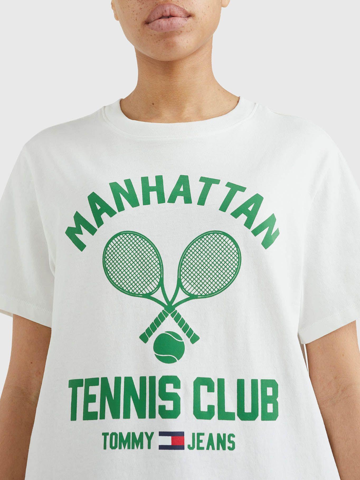 Polera Relaxed Tennis Club Logo Blanco Tommy Hilfiger-3