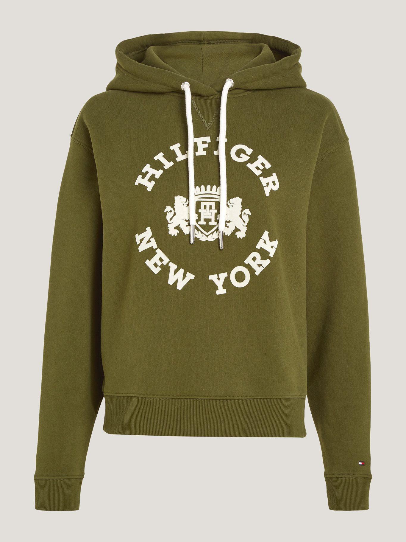 Polerón Hoodie Con Logo Varsity Verde Tommy Hilfiger-4
