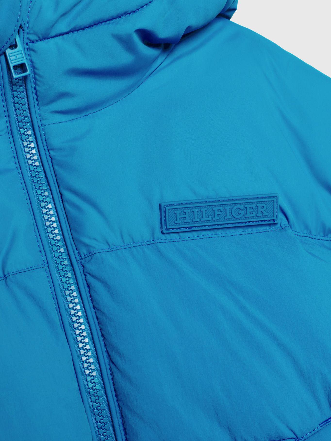 Parka Acolchada New York Gorro Celeste Tommy Hilfiger-2