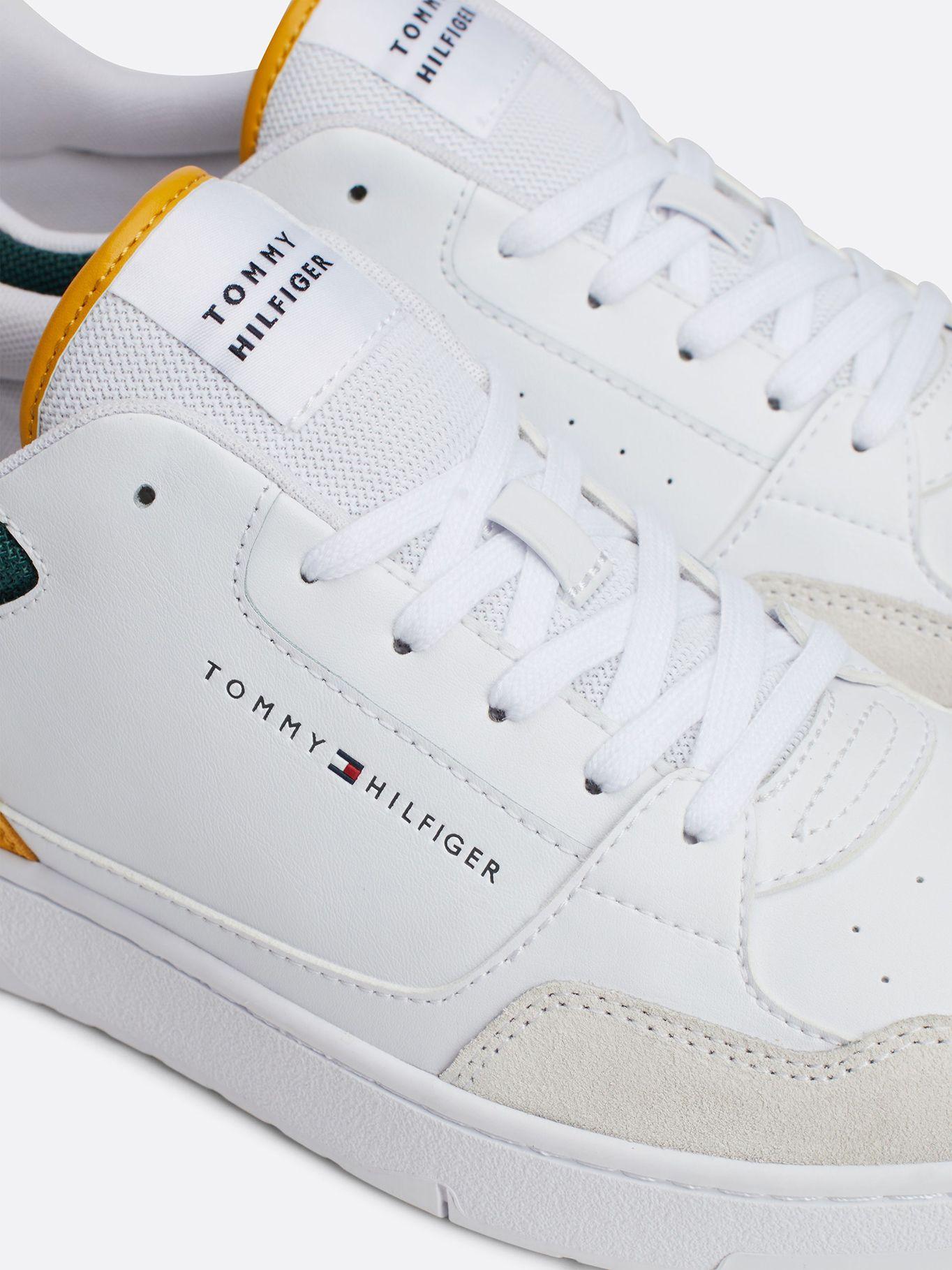 Zapatillas Basket Core-De Cuero Blanco Tommy Hilfiger-6