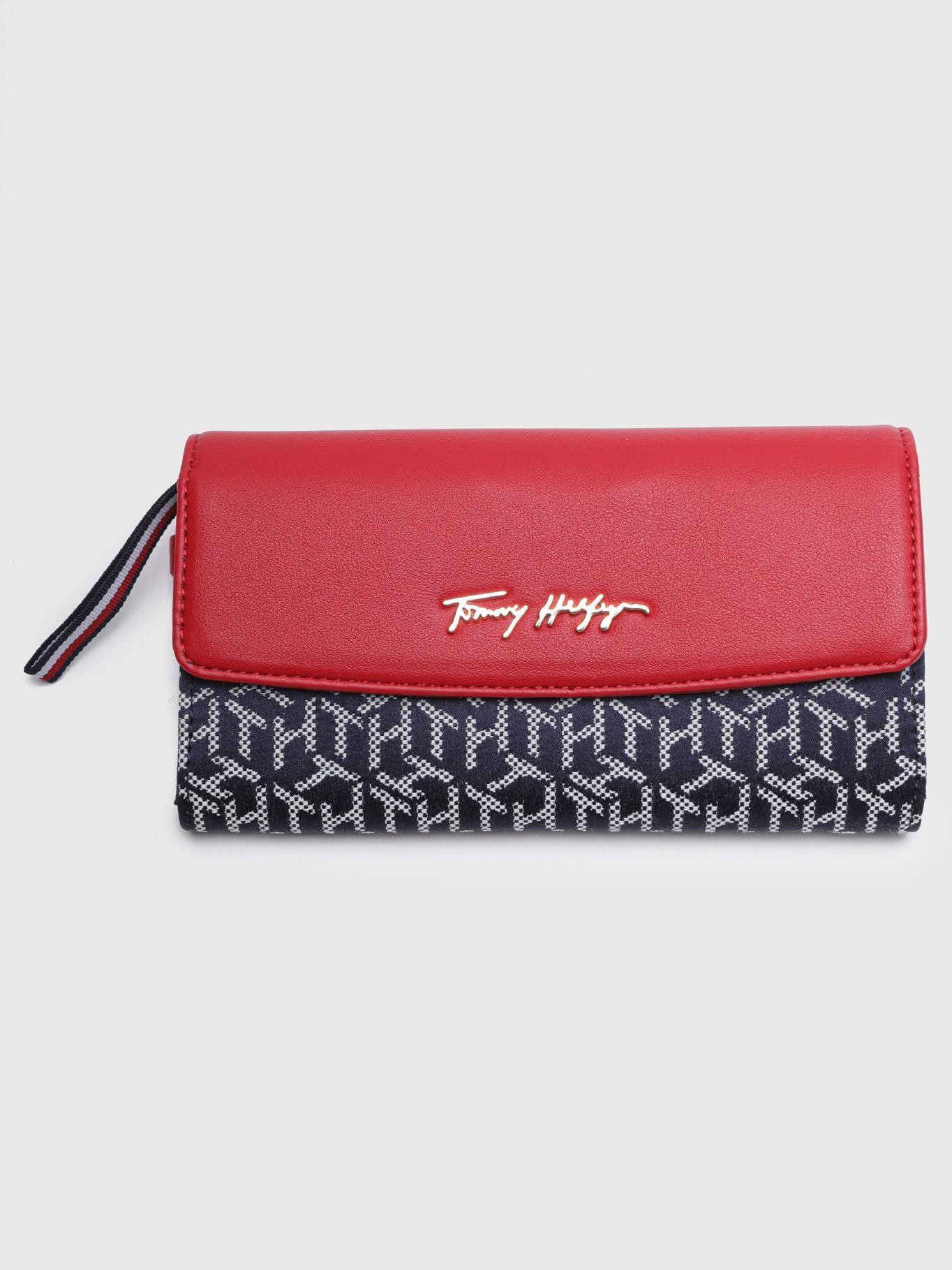 Billetera Flap Monogram Rojo Tommy Hilfiger-0