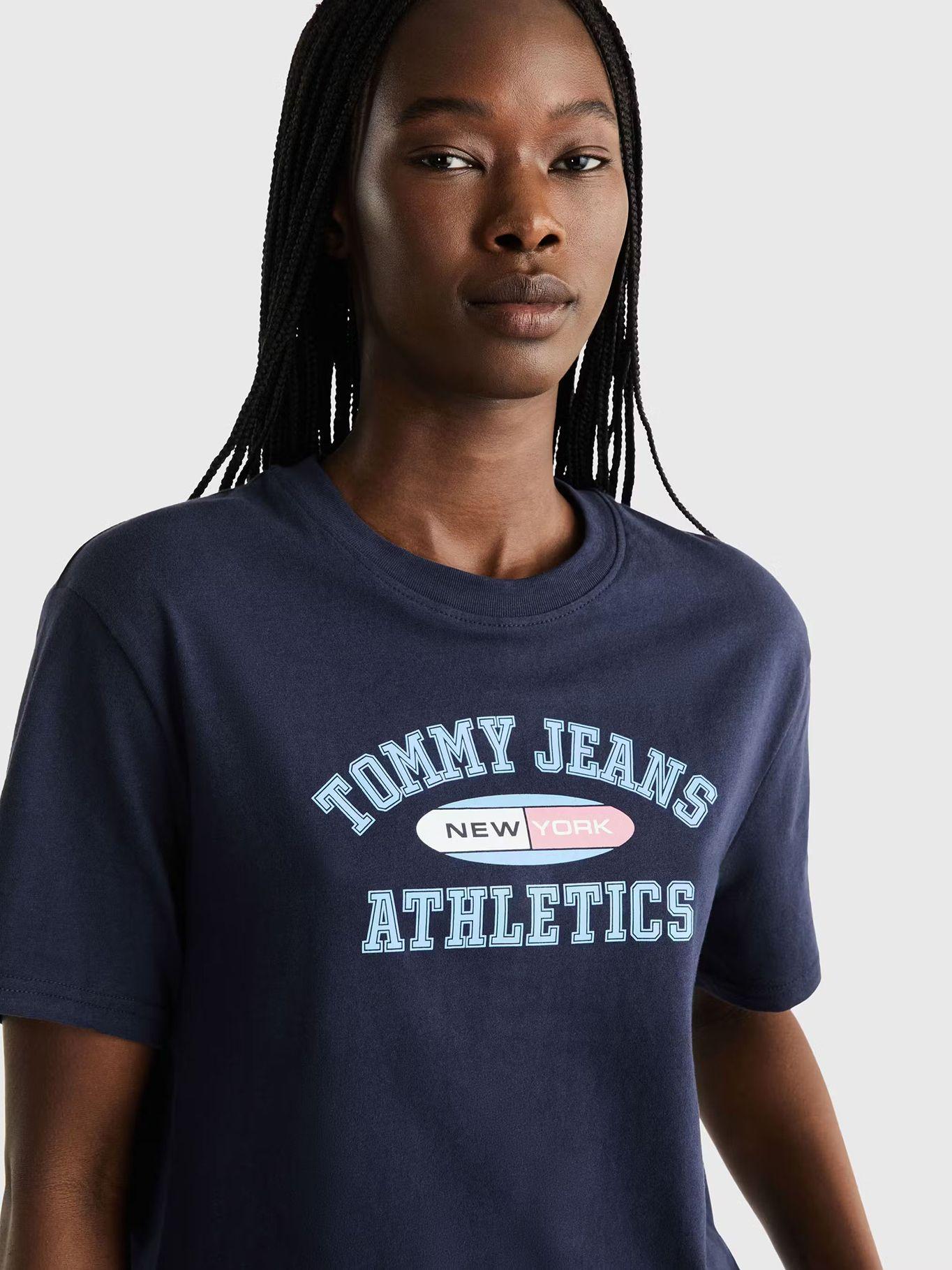 Polera Athletic Logo Azul Tommy Jeans-3