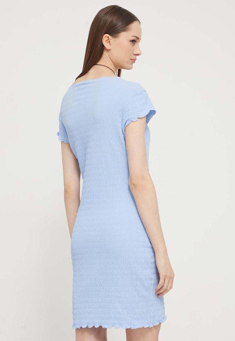 Vestido Essential Fruncido Celeste Tommy Jeans-2