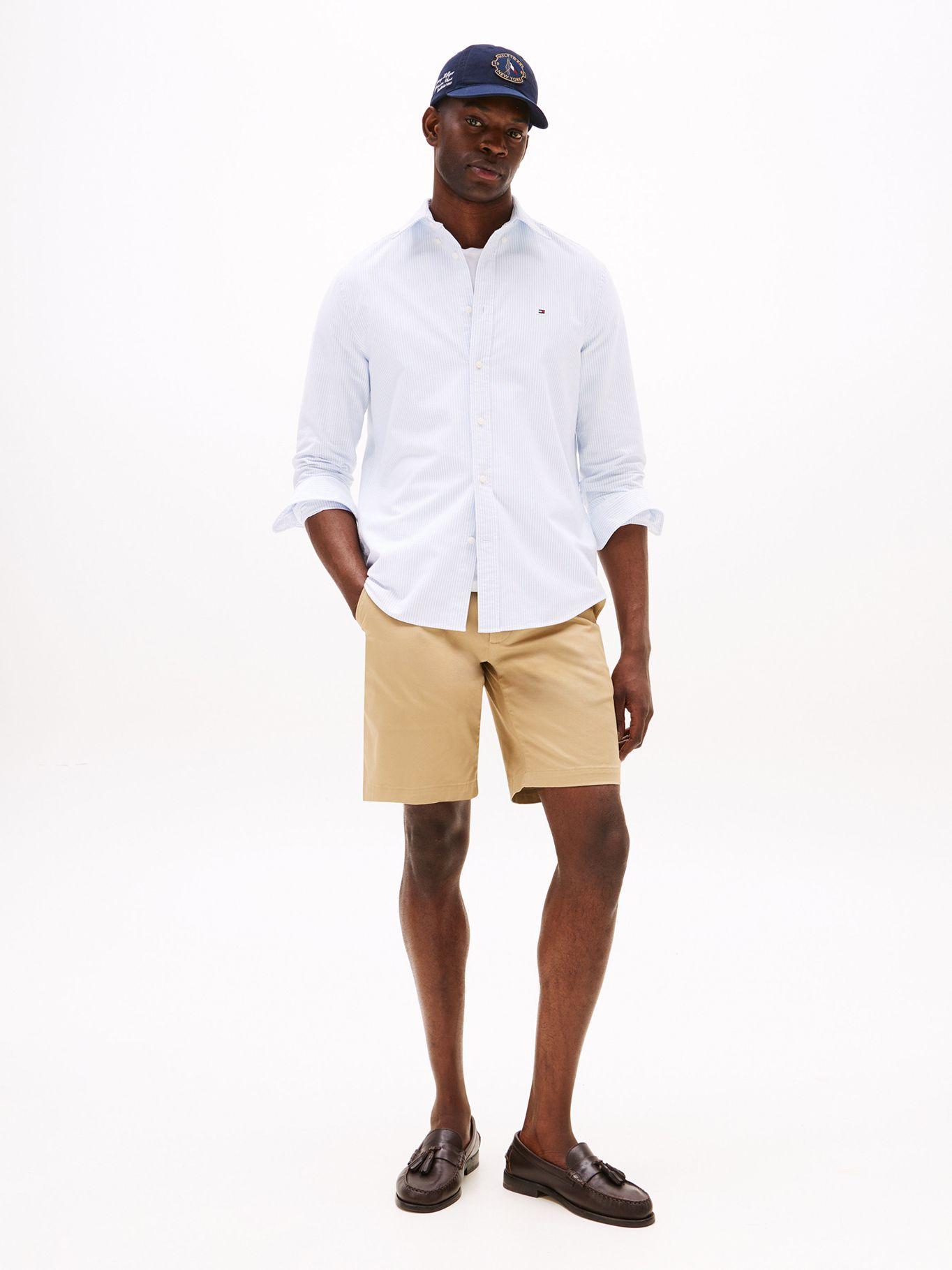 Camisa Heritage De Rayas Regular Celeste Tommy Hilfiger-1