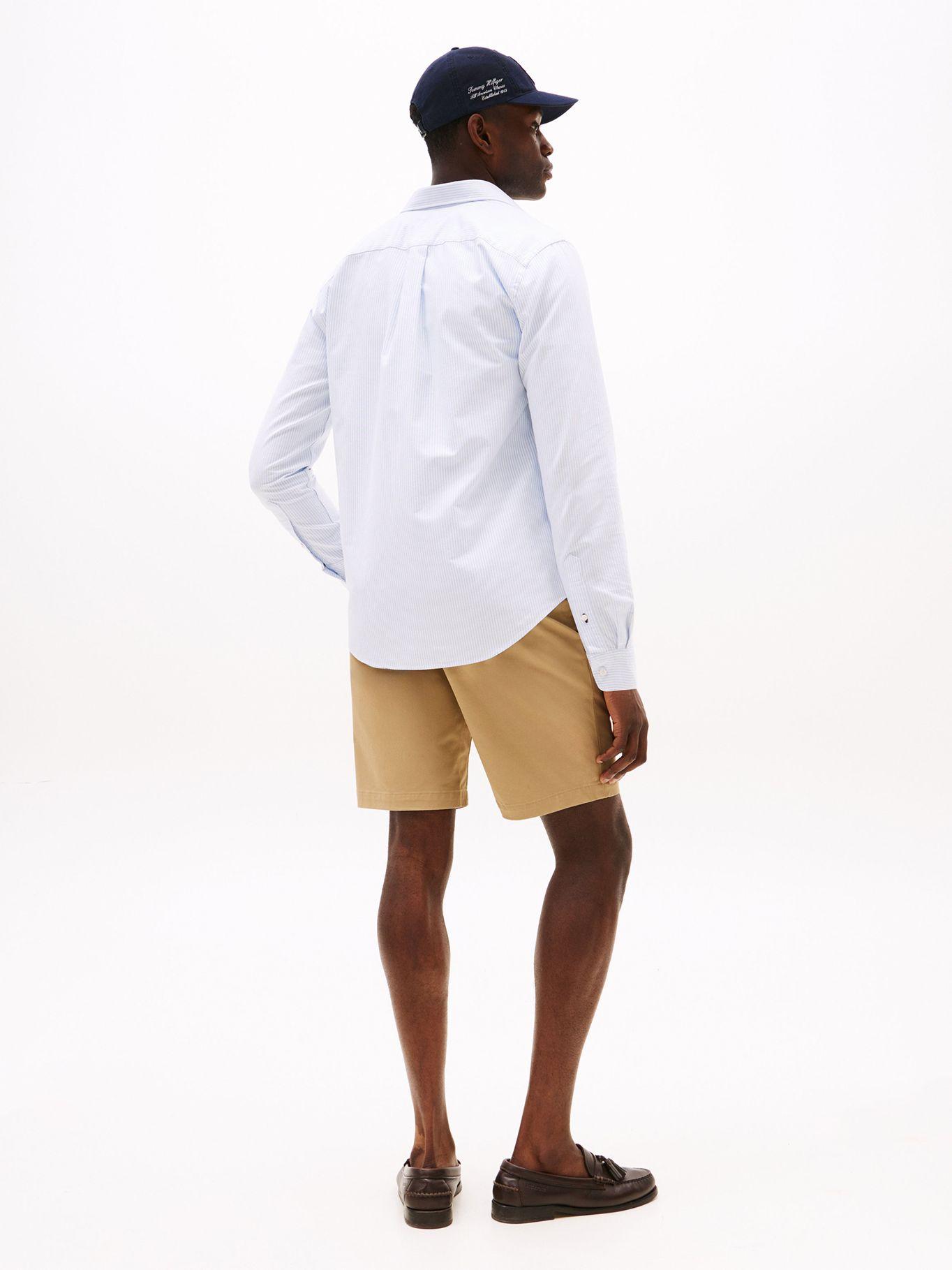 Camisa Heritage De Rayas Regular Celeste Tommy Hilfiger-2