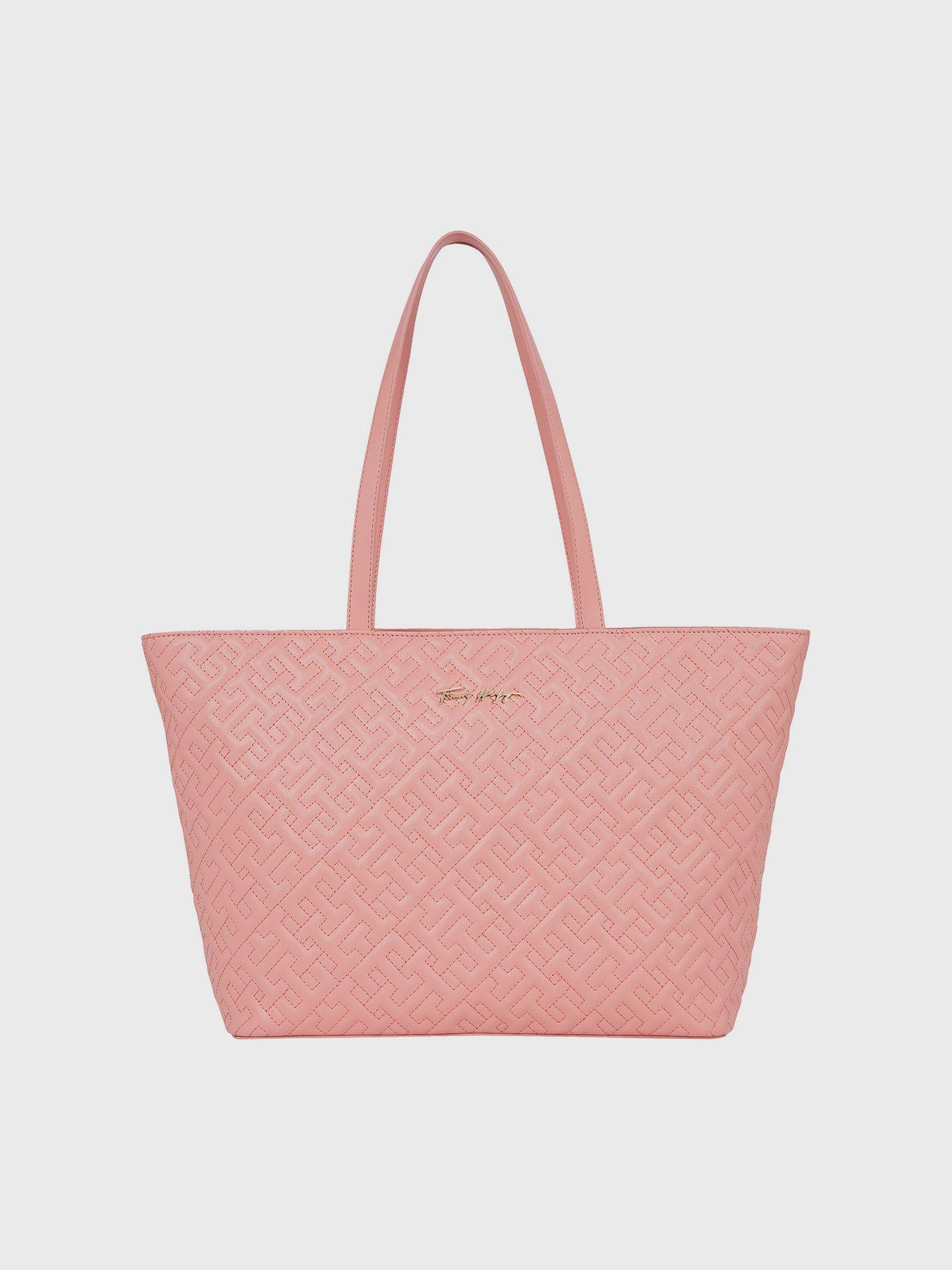 Tote Latam Monogram Th Rosado Tommy Hilfiger-0
