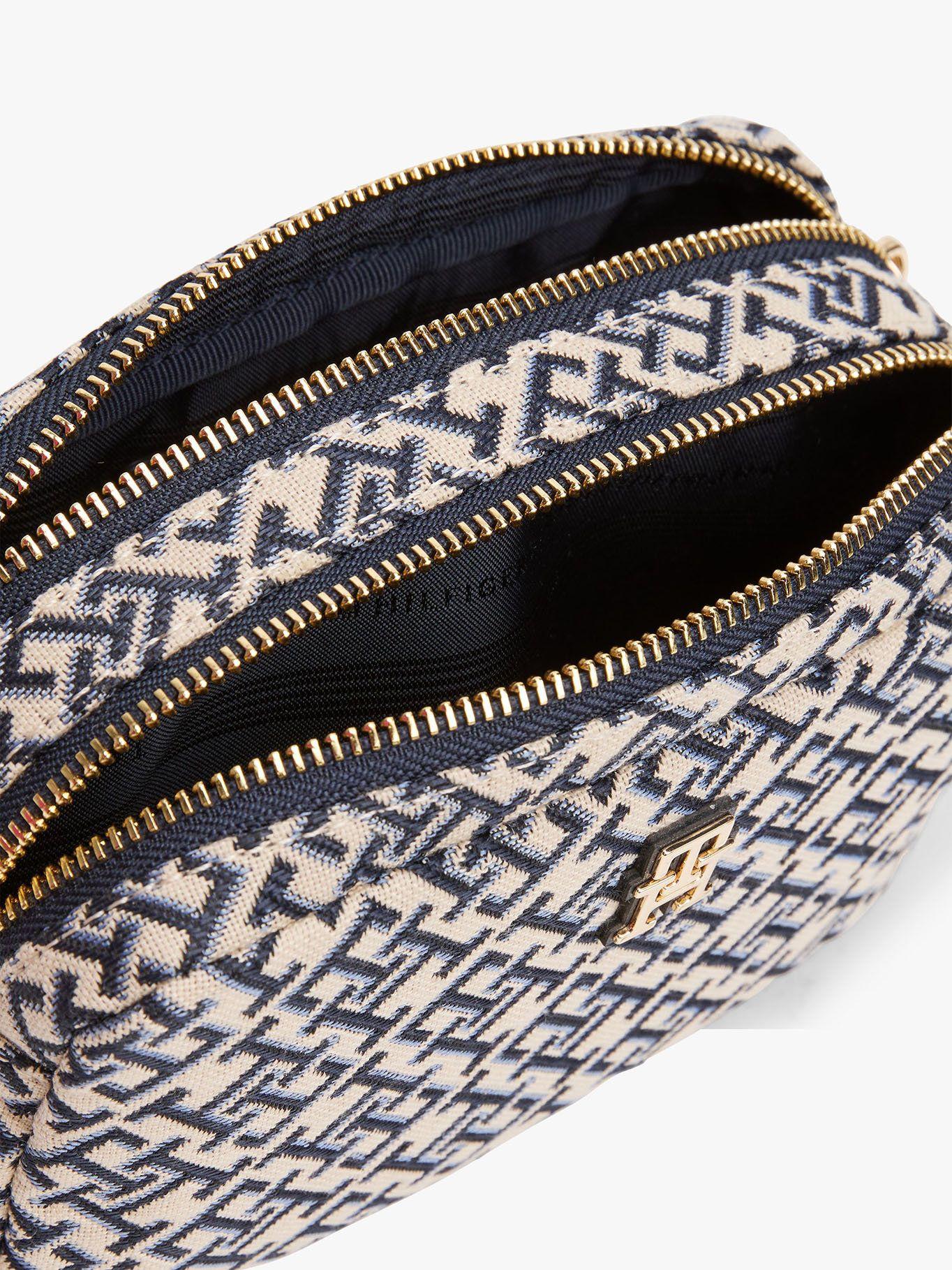 Bandolera Con Monograma En Jacquard Azul Tommy Hilfiger-3