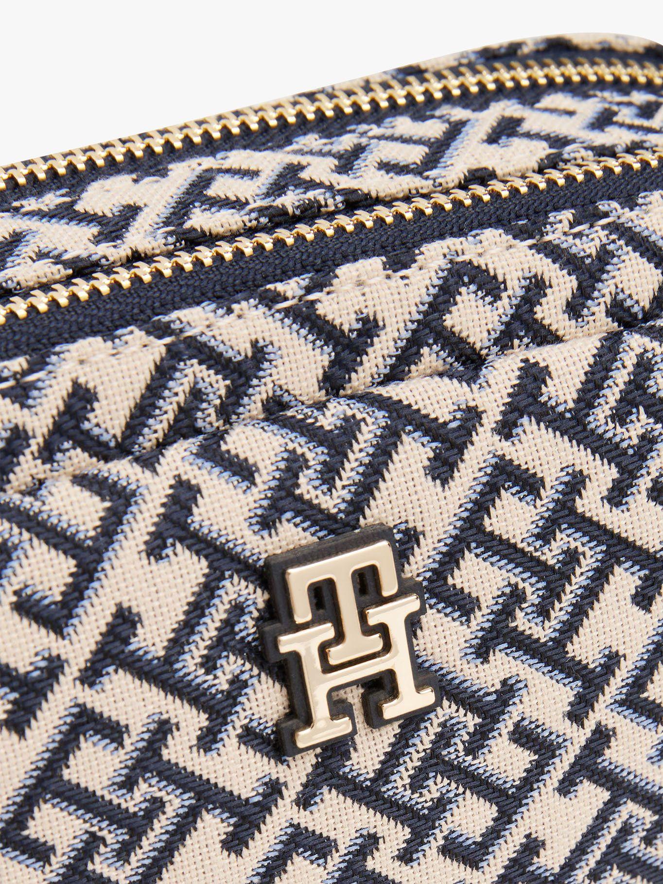 Bandolera Con Monograma En Jacquard Azul Tommy Hilfiger-4